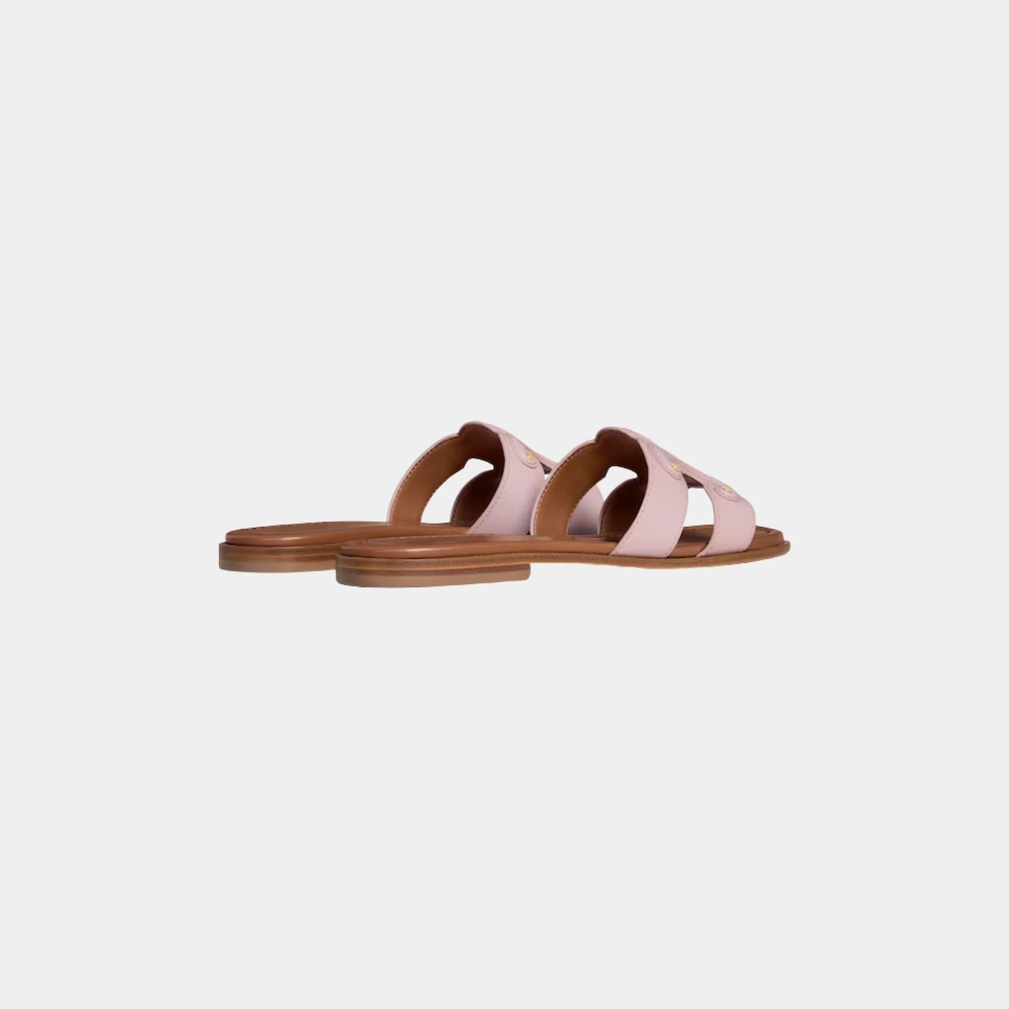 Celine Marina Mule in Calfskin, Pink, Back