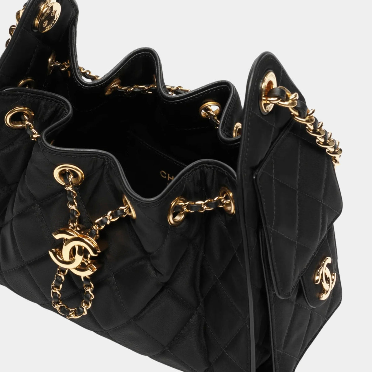 Chanel 25 Mini Handbag Calfskin & Gold-Tone Metal