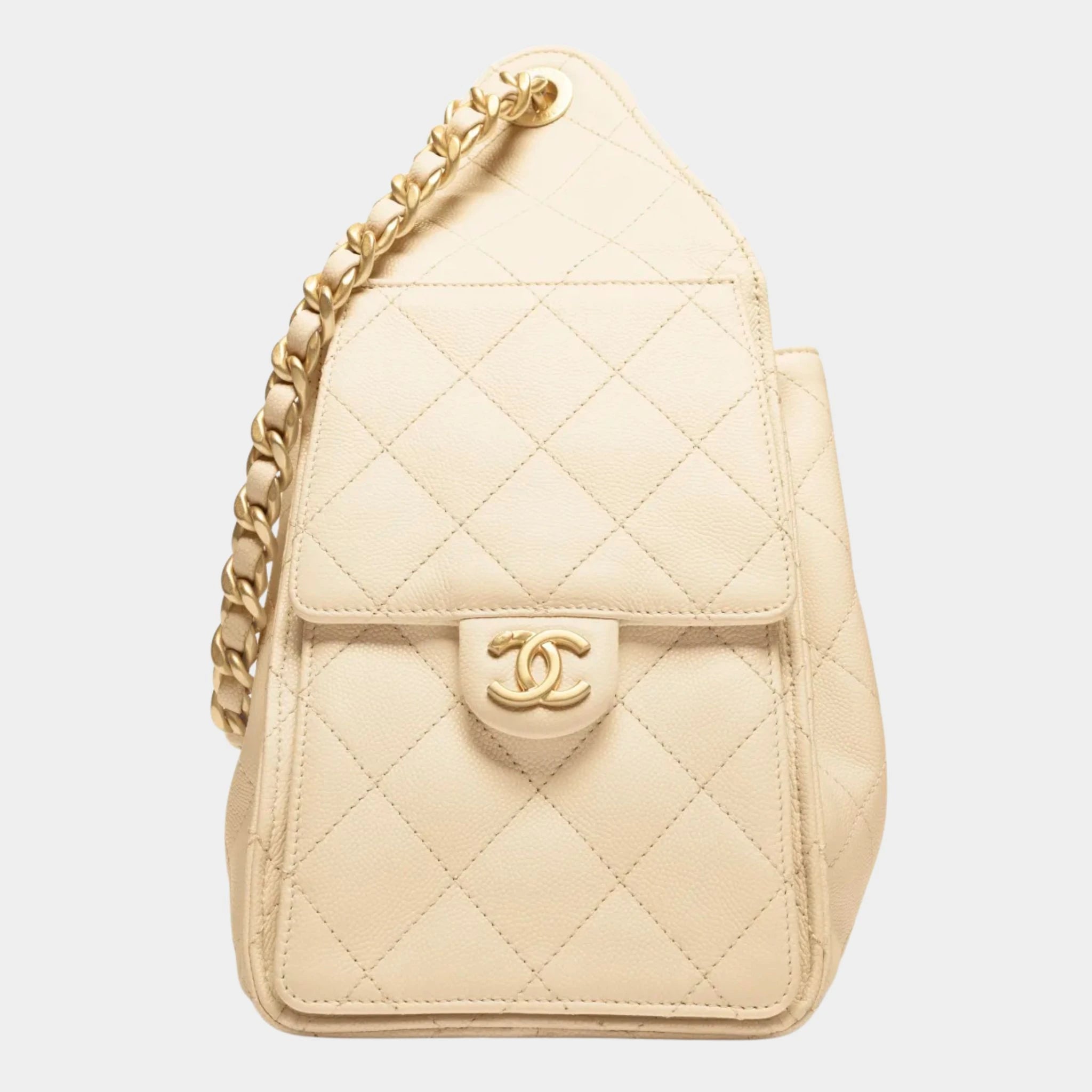 Chanel 25 Small Handbag Calfskin & Gold-Tone Metal
