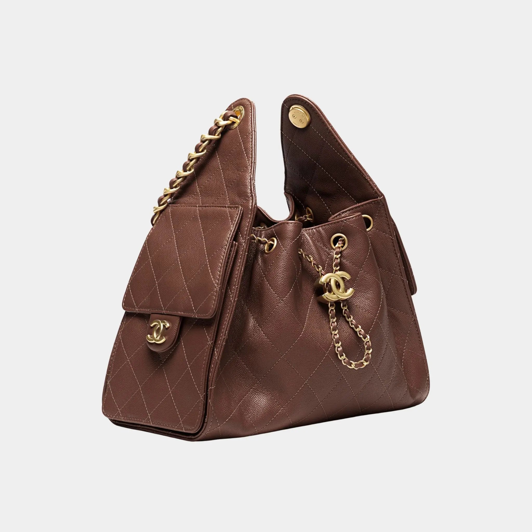 Chanel 25 Small Handbag Calfskin & Gold-Tone Metal