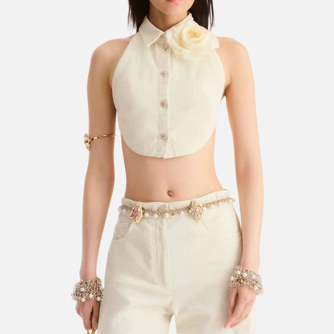 Chanel Backless Top in Denim