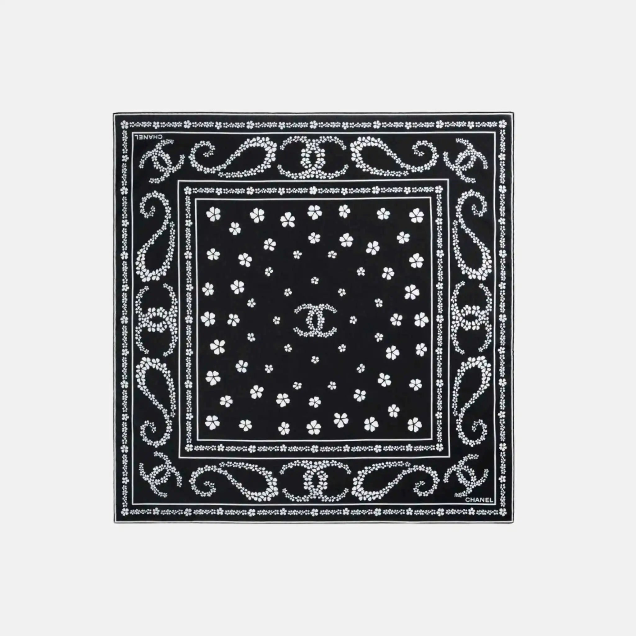 Chanel Bandana In Cotton And Silk From Coco Beach 2025 Collection, Front