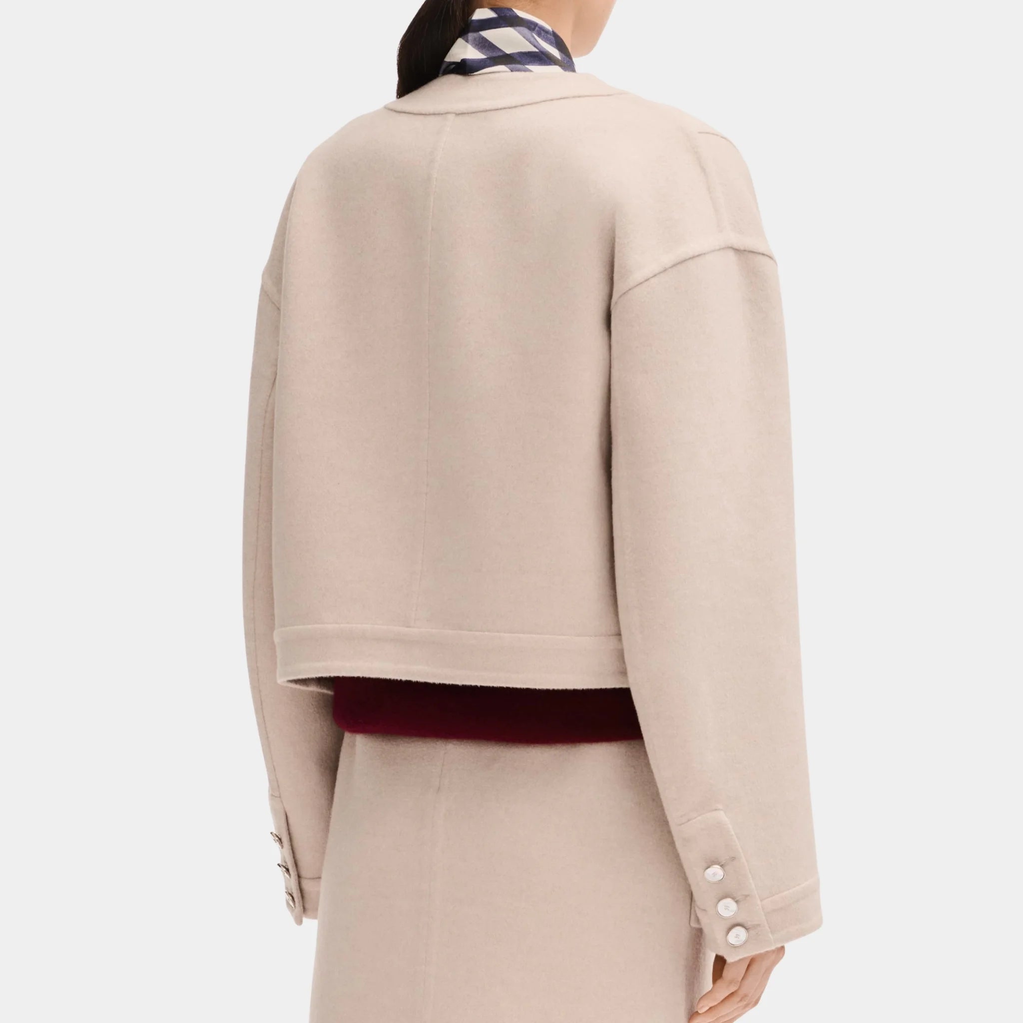 Chanel Beige Jacket in Cashmere, Back