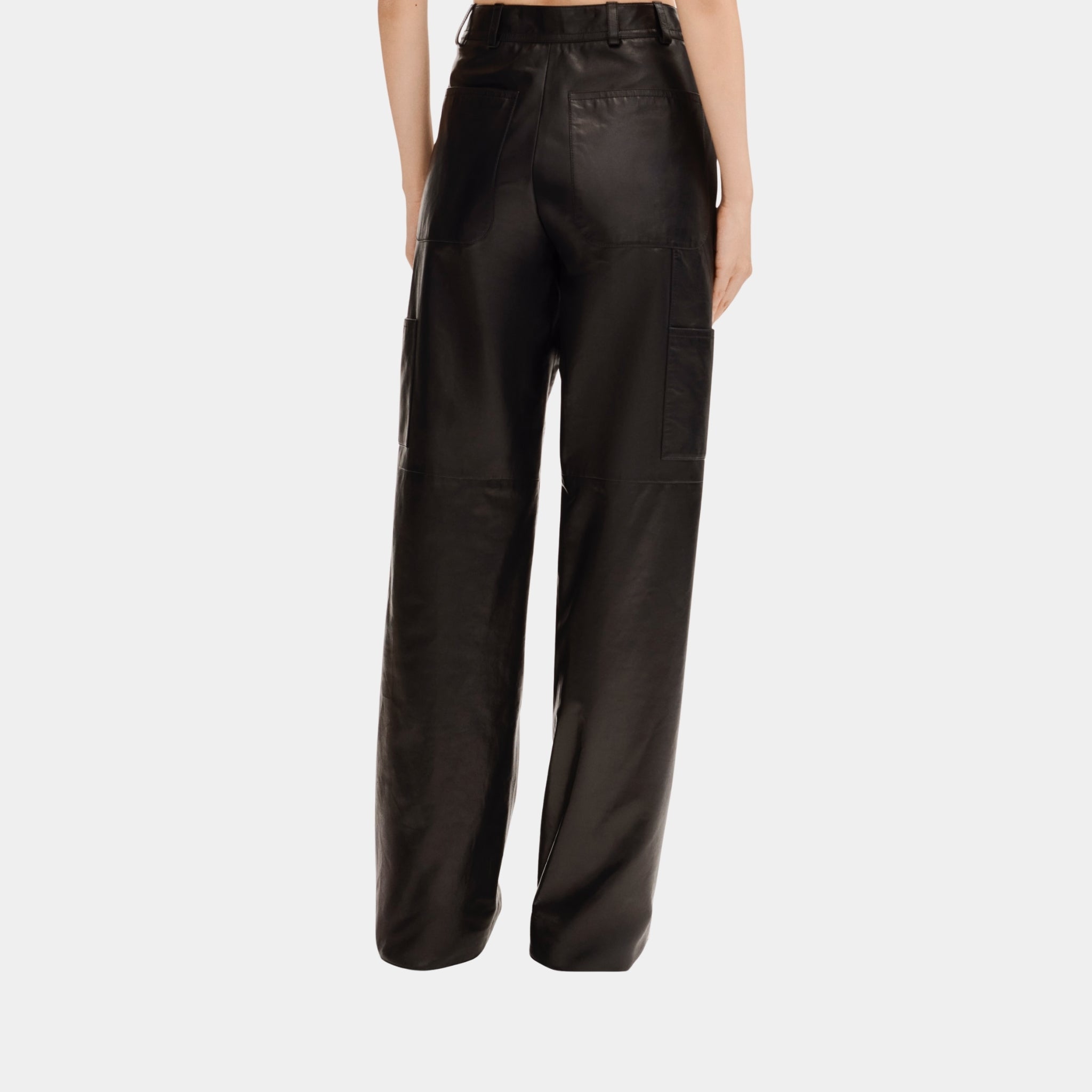 Chanel Black Trousers in Lambskin, Back