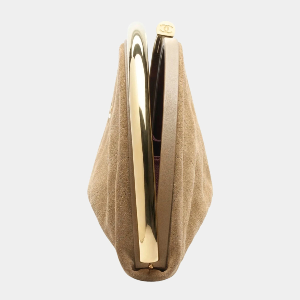 Clutch Calfskin & Gold Metal