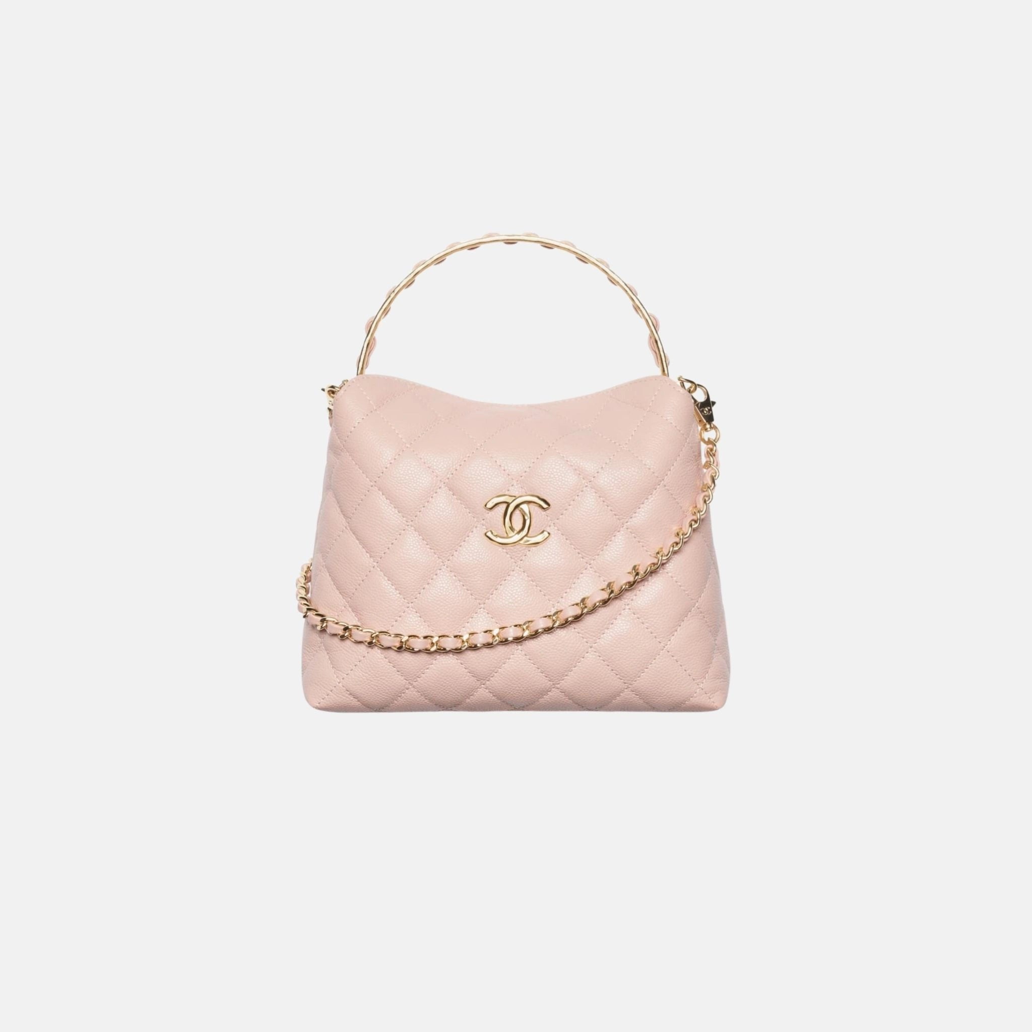 Chanel Clutch with Chain in Grained Shiny Calfskin and Gold Tone