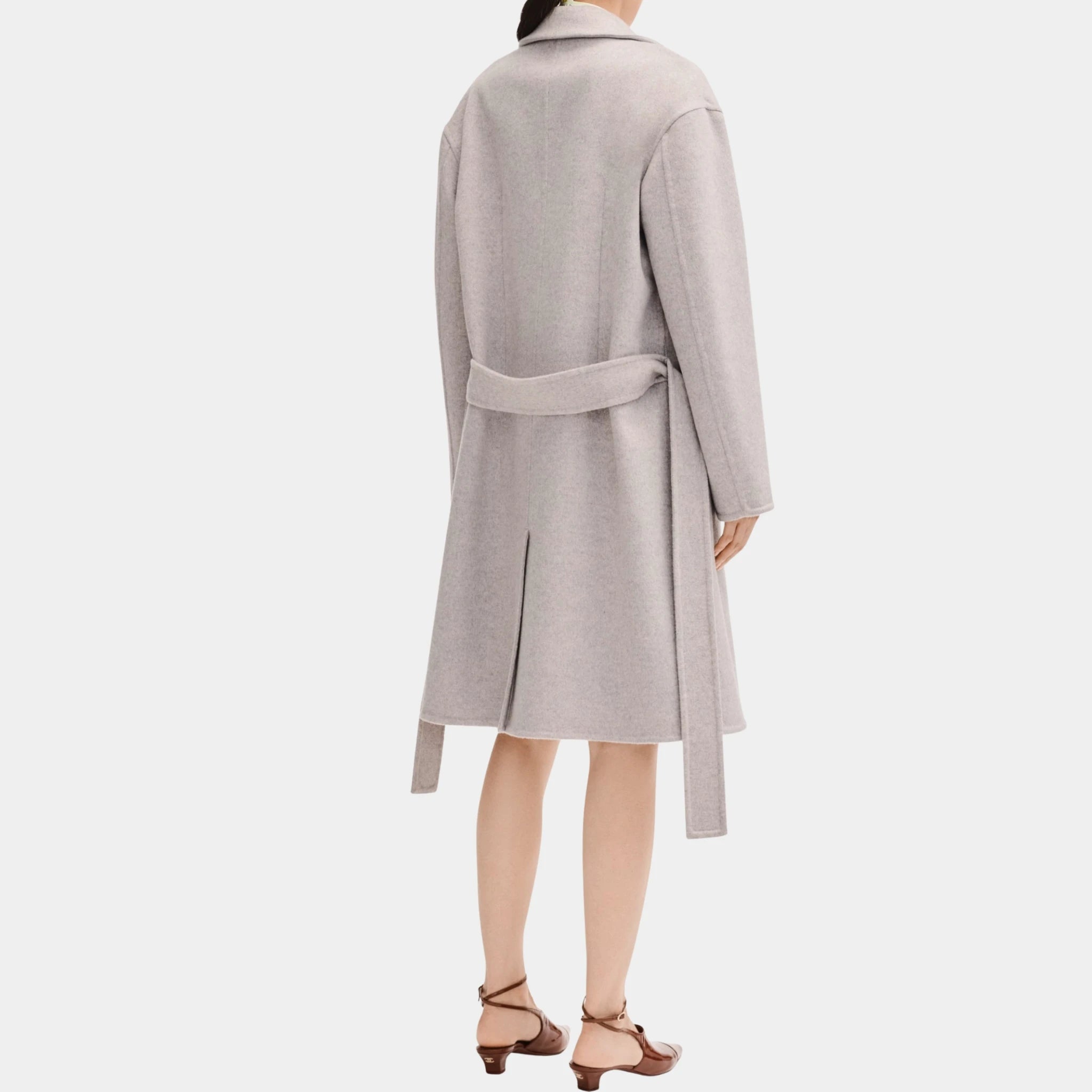 Chanel Coat in Grey Cashmere, Back