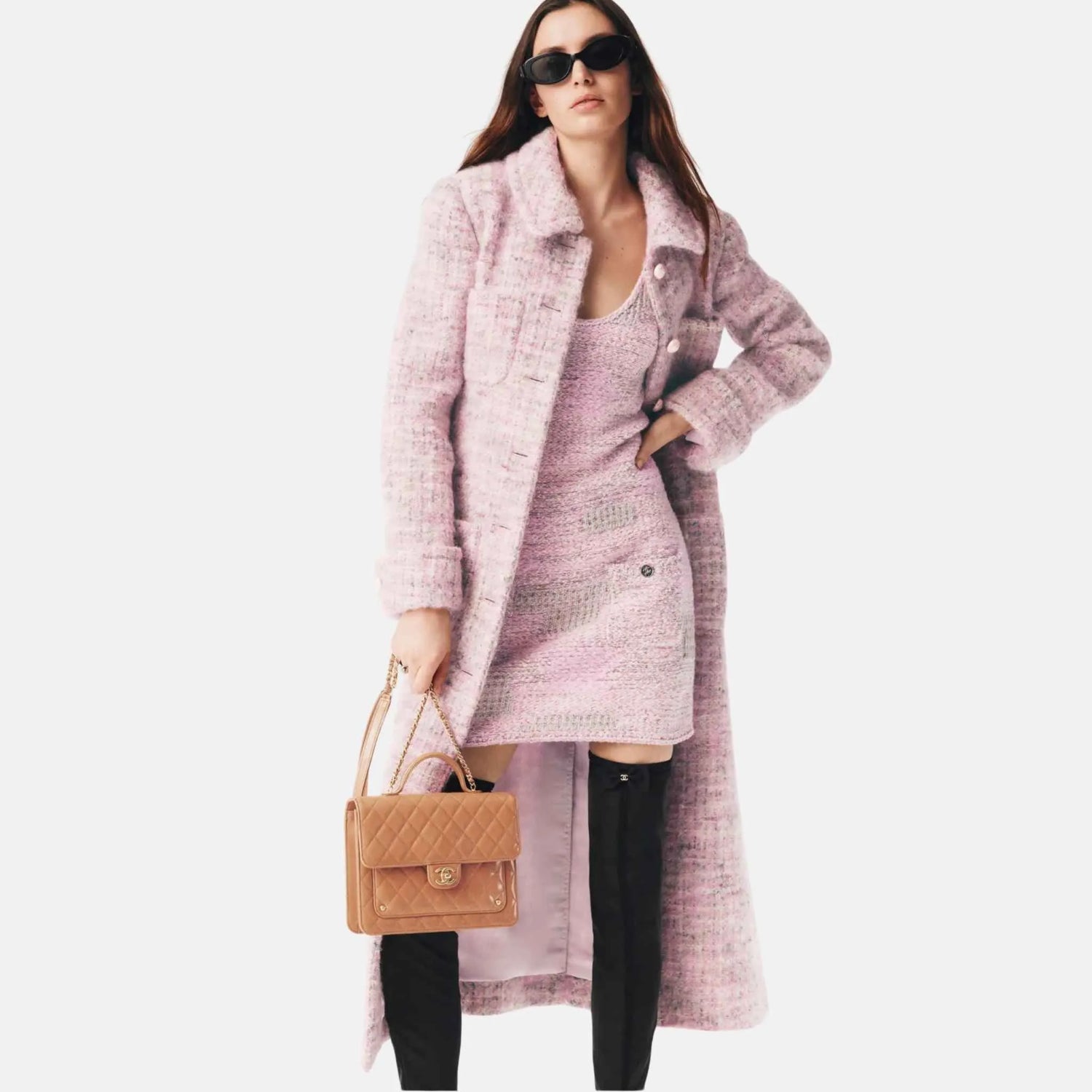 Chanel Dress in Wool and Cashmere, Front