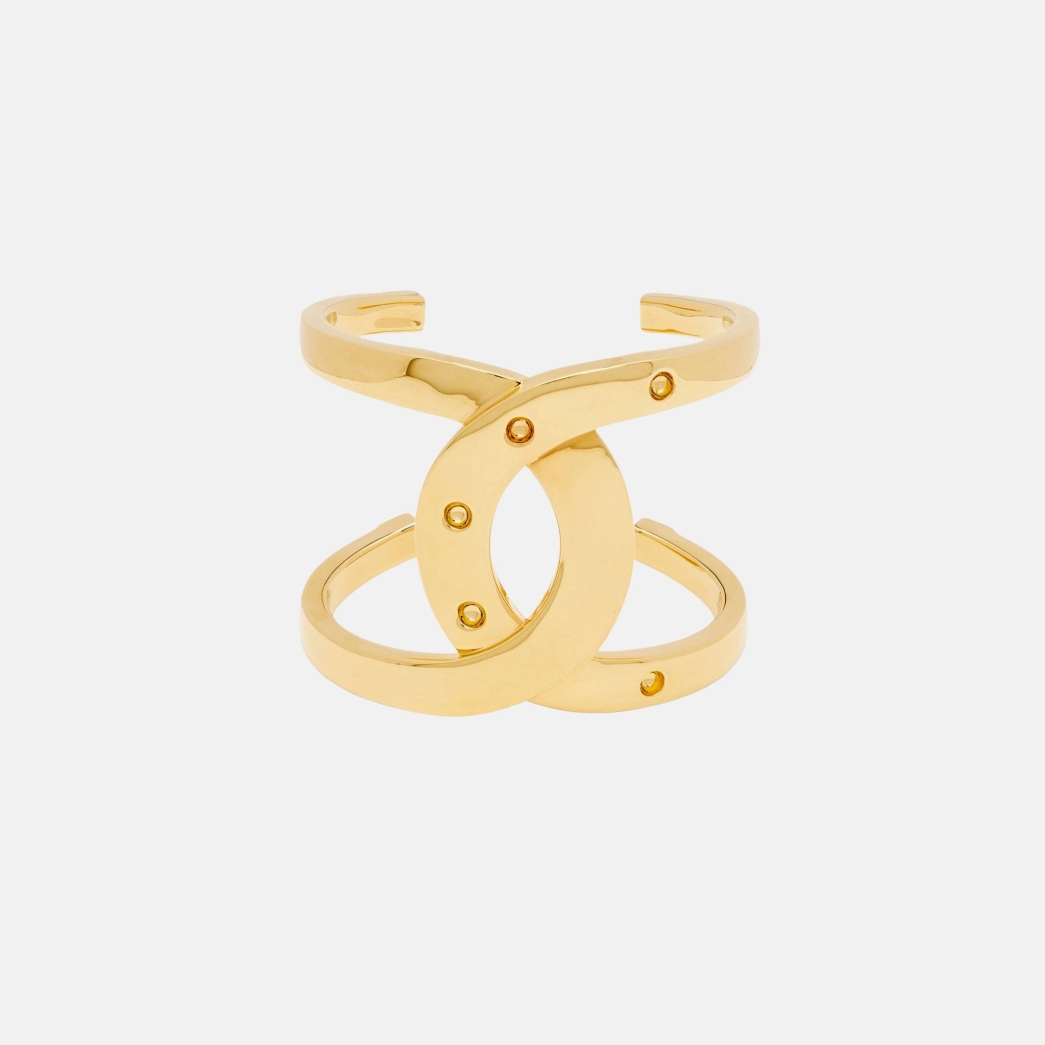Chanel Gold Metal Cuff