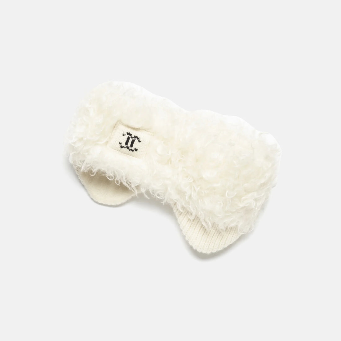 Chanel Headband cashmere and mohair ecru and black Coco Neige 2026 front view