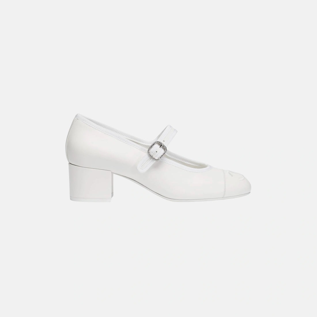Chanel Heeled Mary Janes in Lambskin, Side