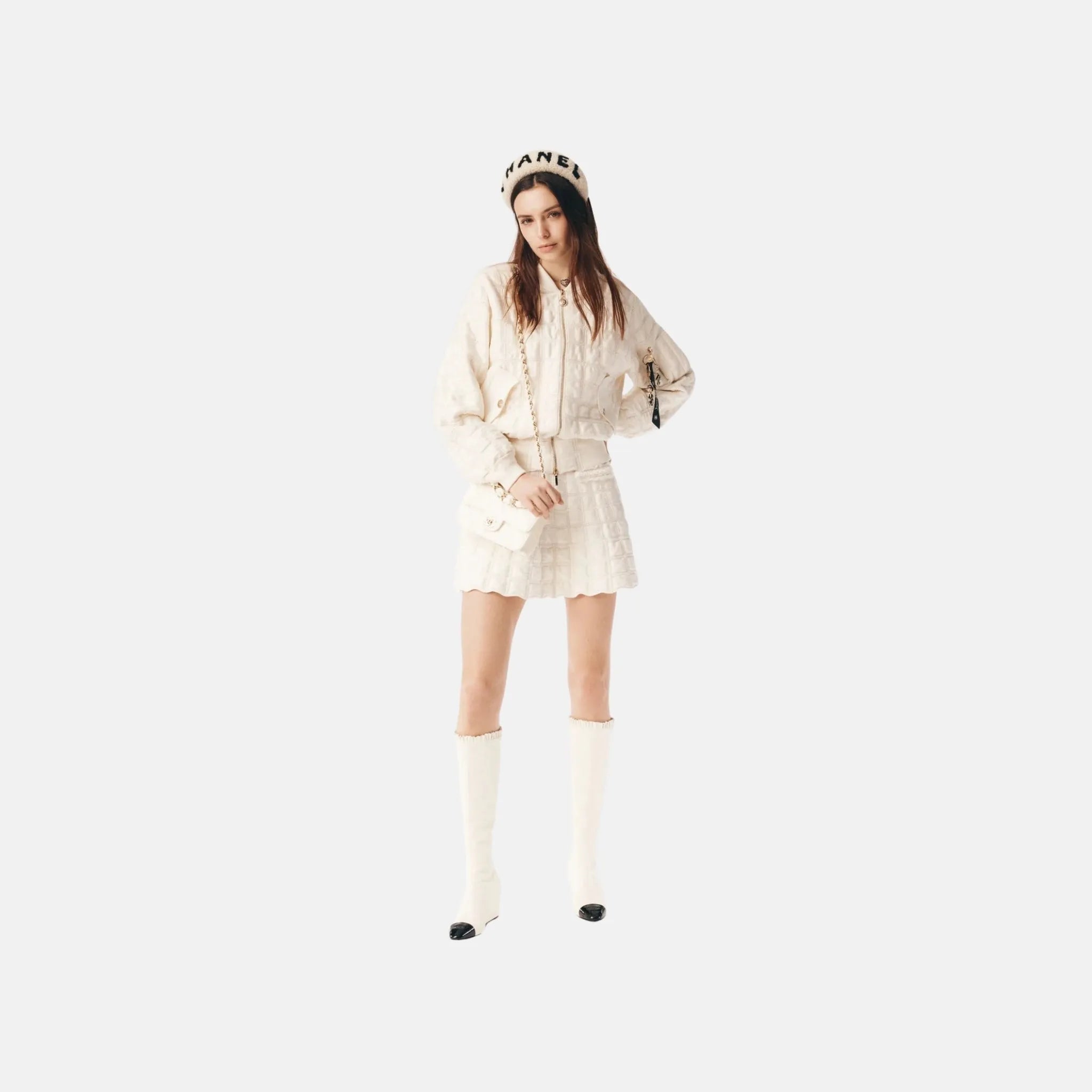 Chanel Jacket in Cotton and Silk, Front