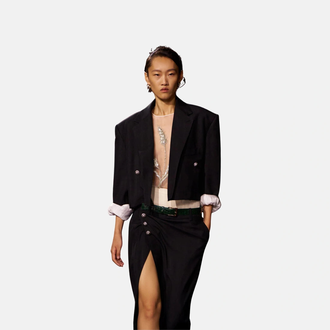 Chanel Jacket in Silk Gabardine Black