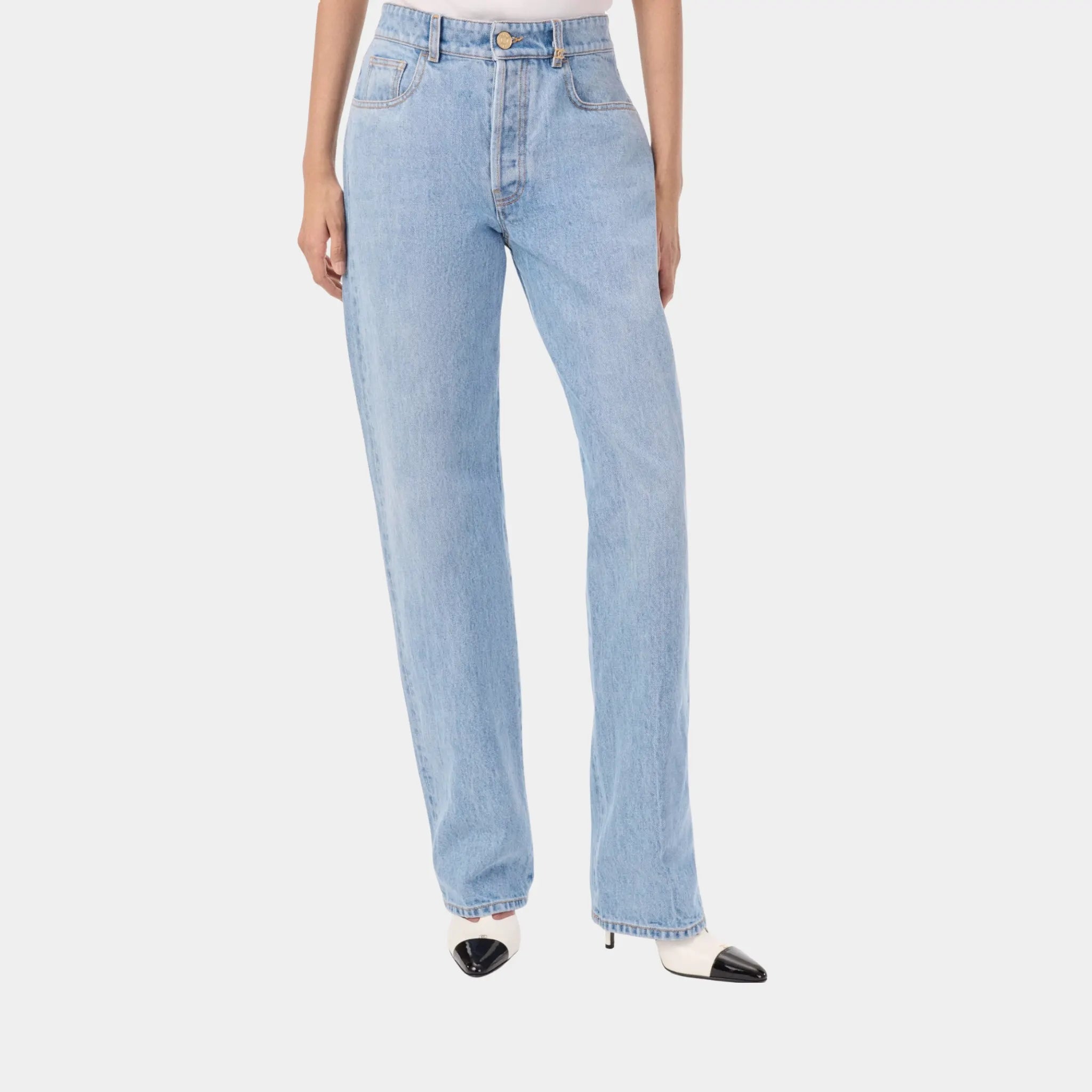 Chanel Jeans Denim Blue, Front