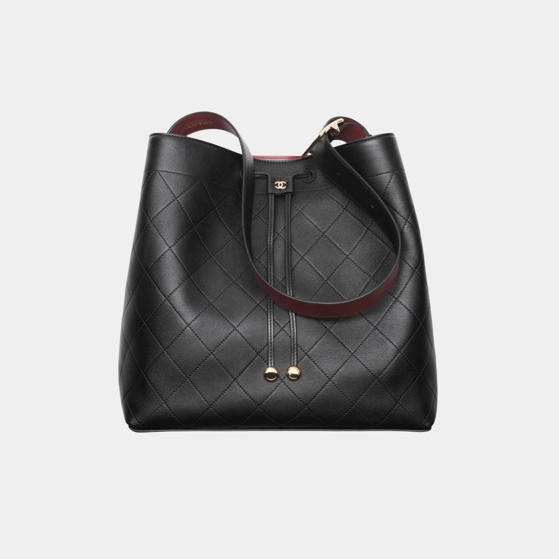 Large Bucket Bag Calfskin & Gold-Tone Metal