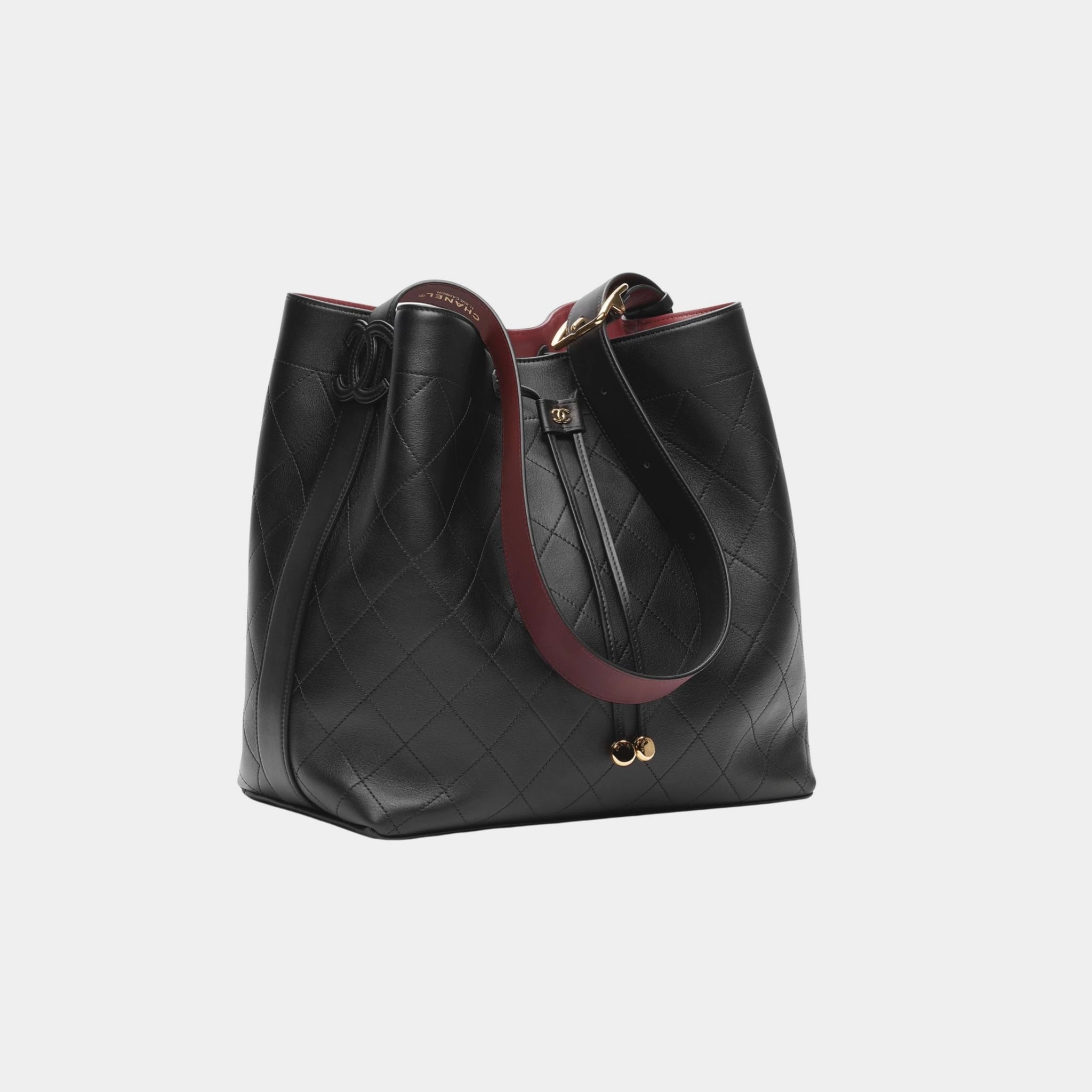 Large Bucket Bag Calfskin & Gold-Tone Metal