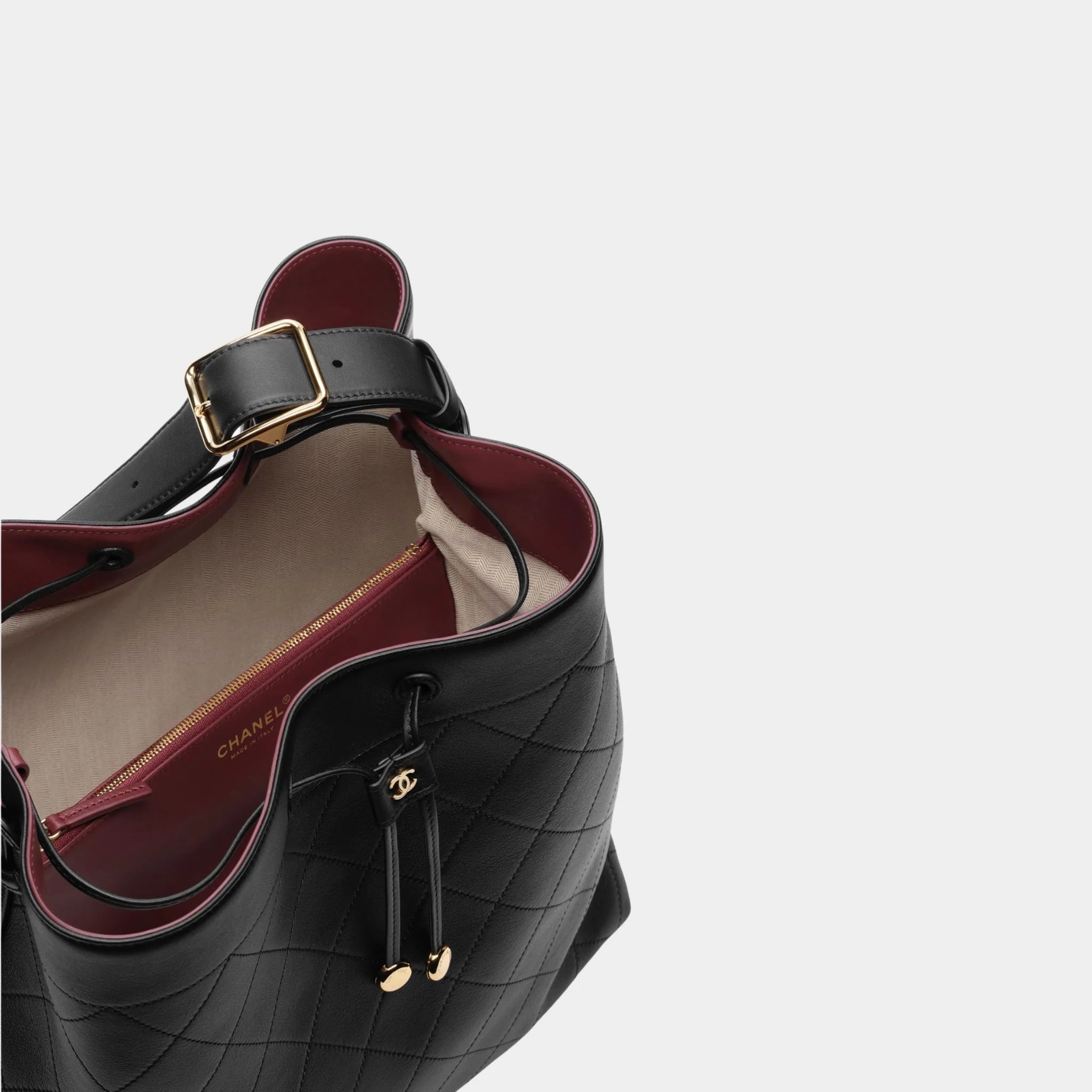 Large Bucket Bag Calfskin & Gold-Tone Metal