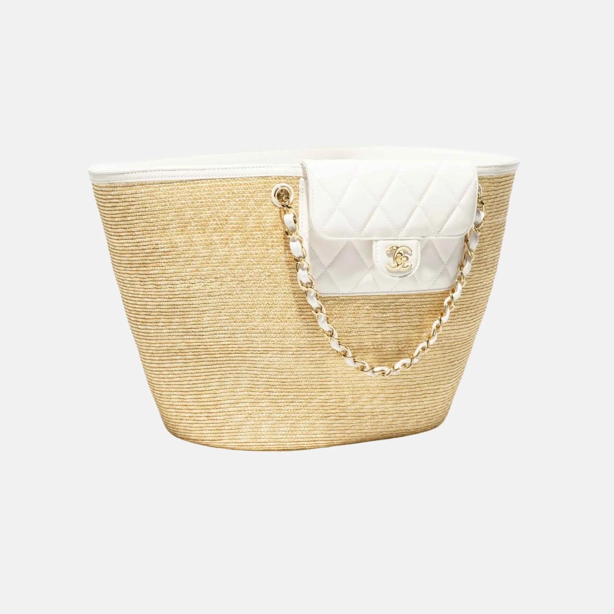 حقيبة Vanity طويلة بسلسلة من جلد خروف وكريستال