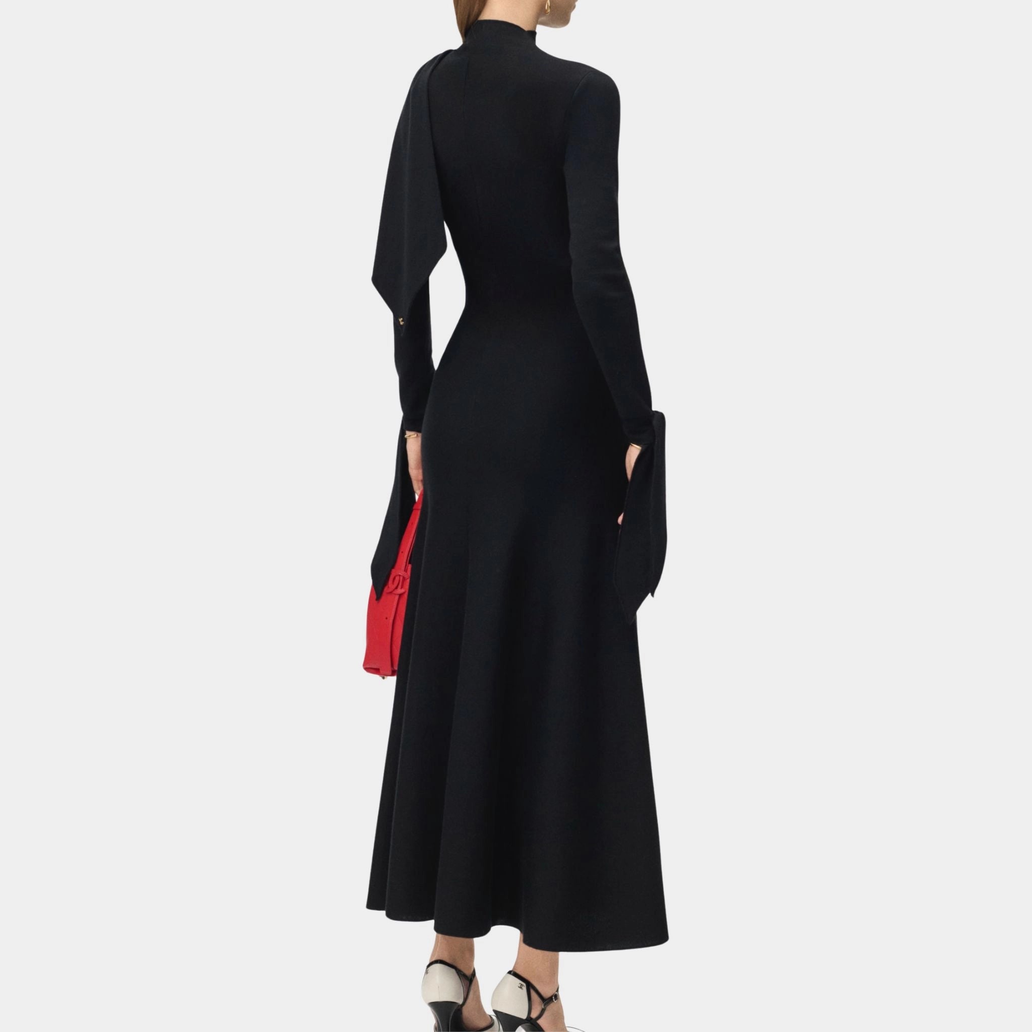 Chanel Long Dress Cashmere Black, Back