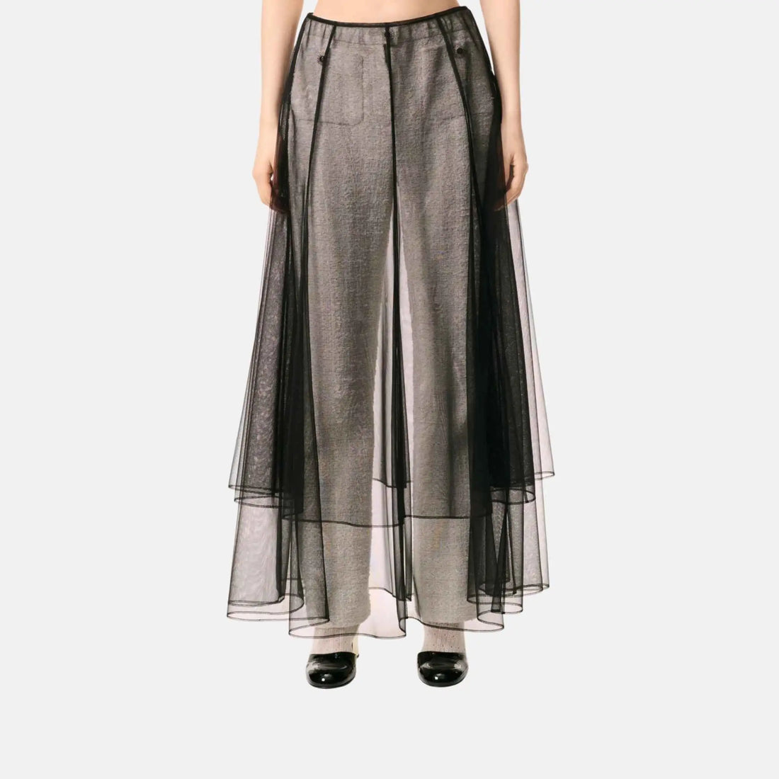 Chanel Long Skirt Tulle
