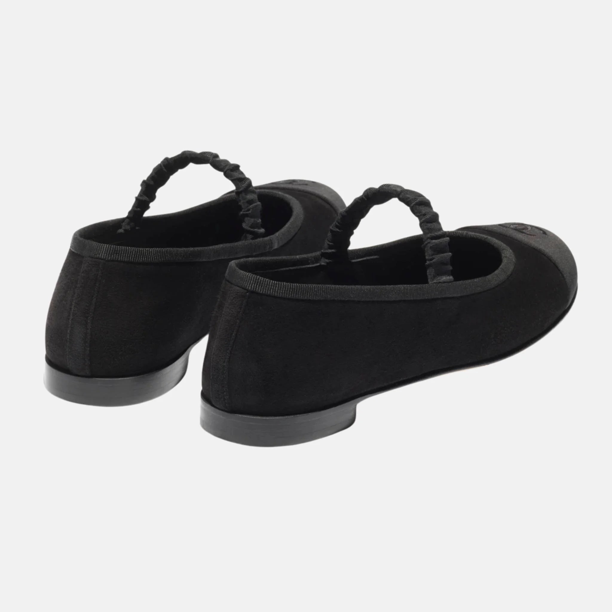 Chanel Mary Janes in Suede Kidskin and Grosgrain, Back