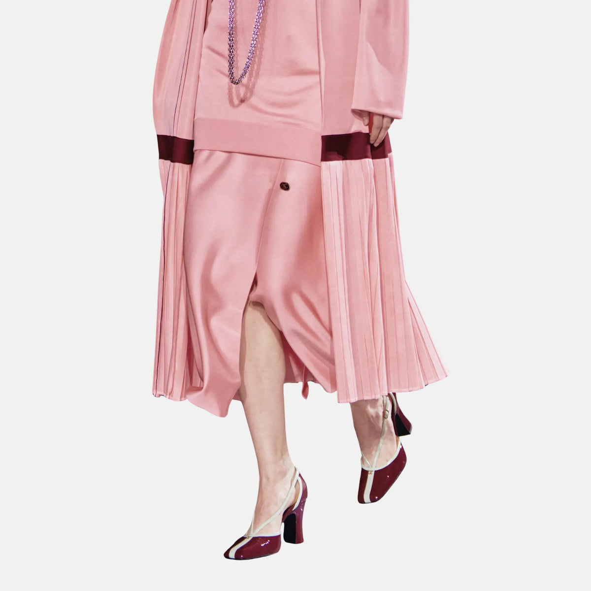 Chanel Midi Skirt Silk in Pink