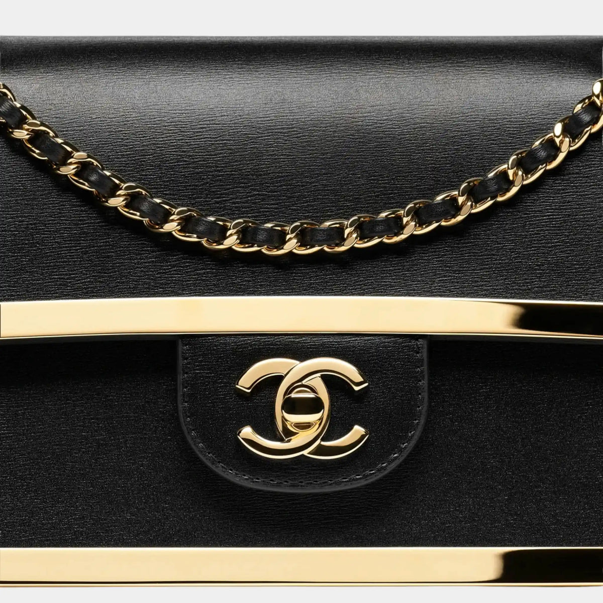 Mini Flap Bag Calfskin & Gold-Plated Metal