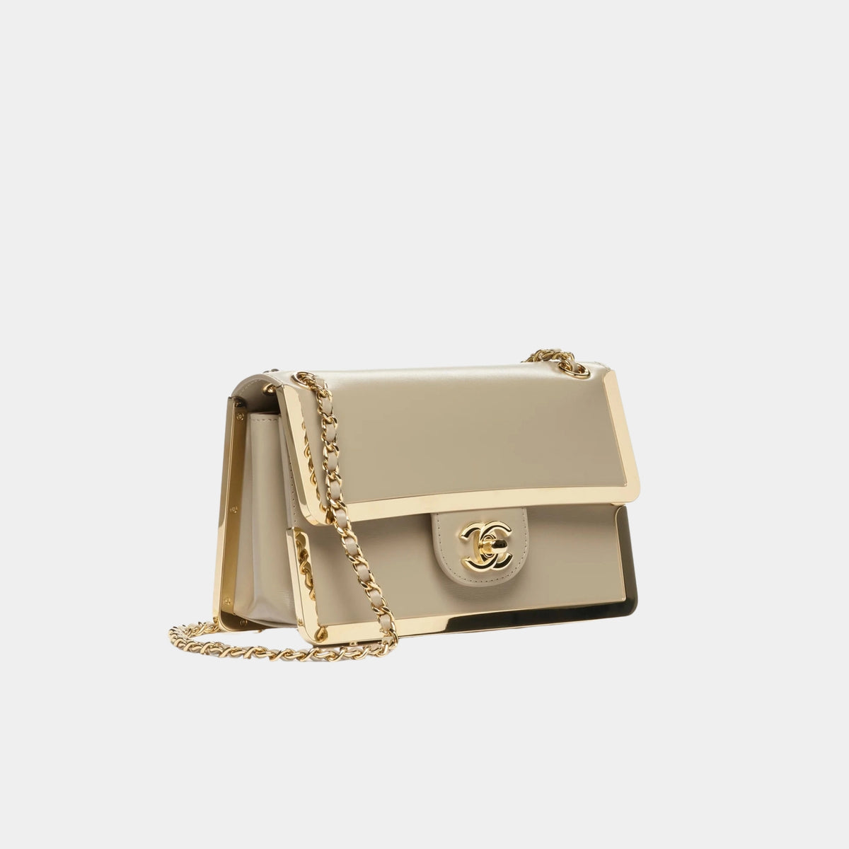 Mini Flap Bag Calfskin & Gold-Plated Metal