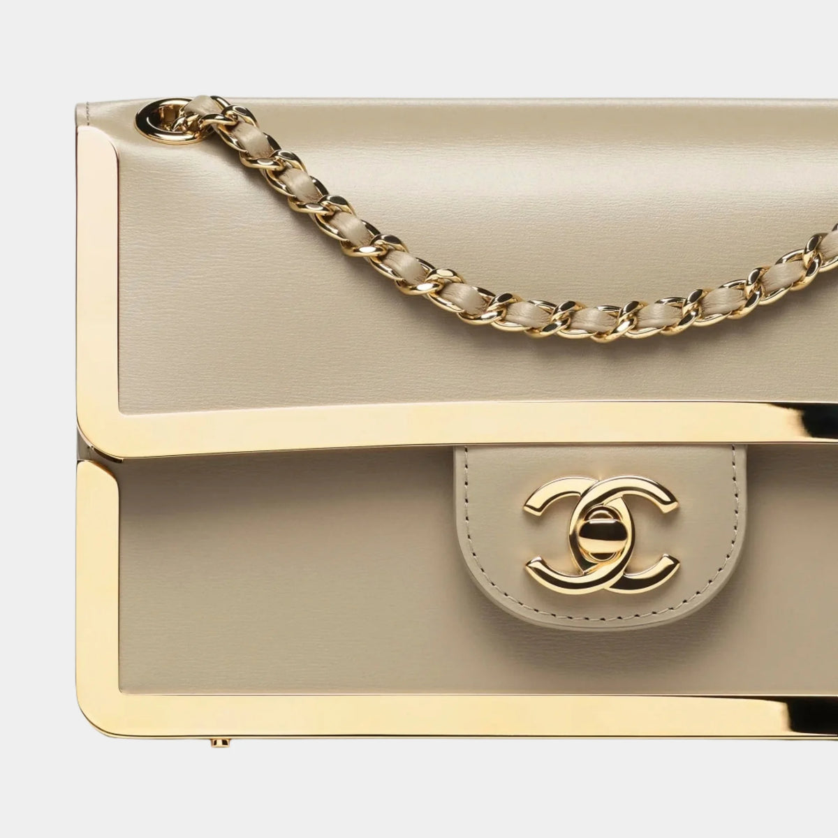 Mini Flap Bag Calfskin & Gold-Plated Metal