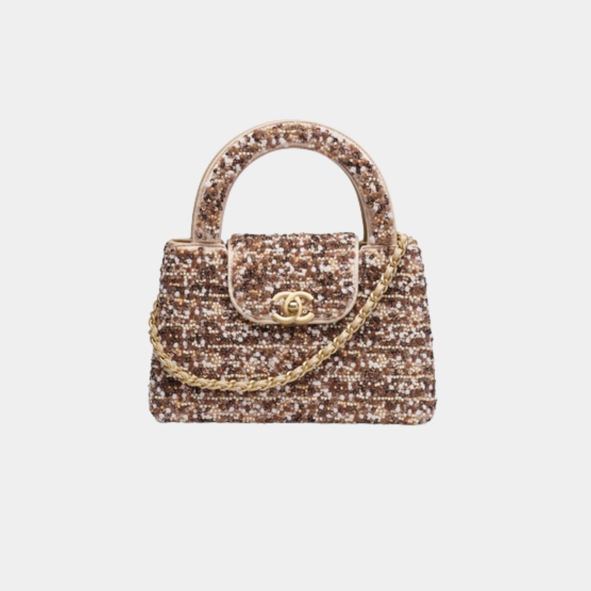 Mini Shopping bag, brown