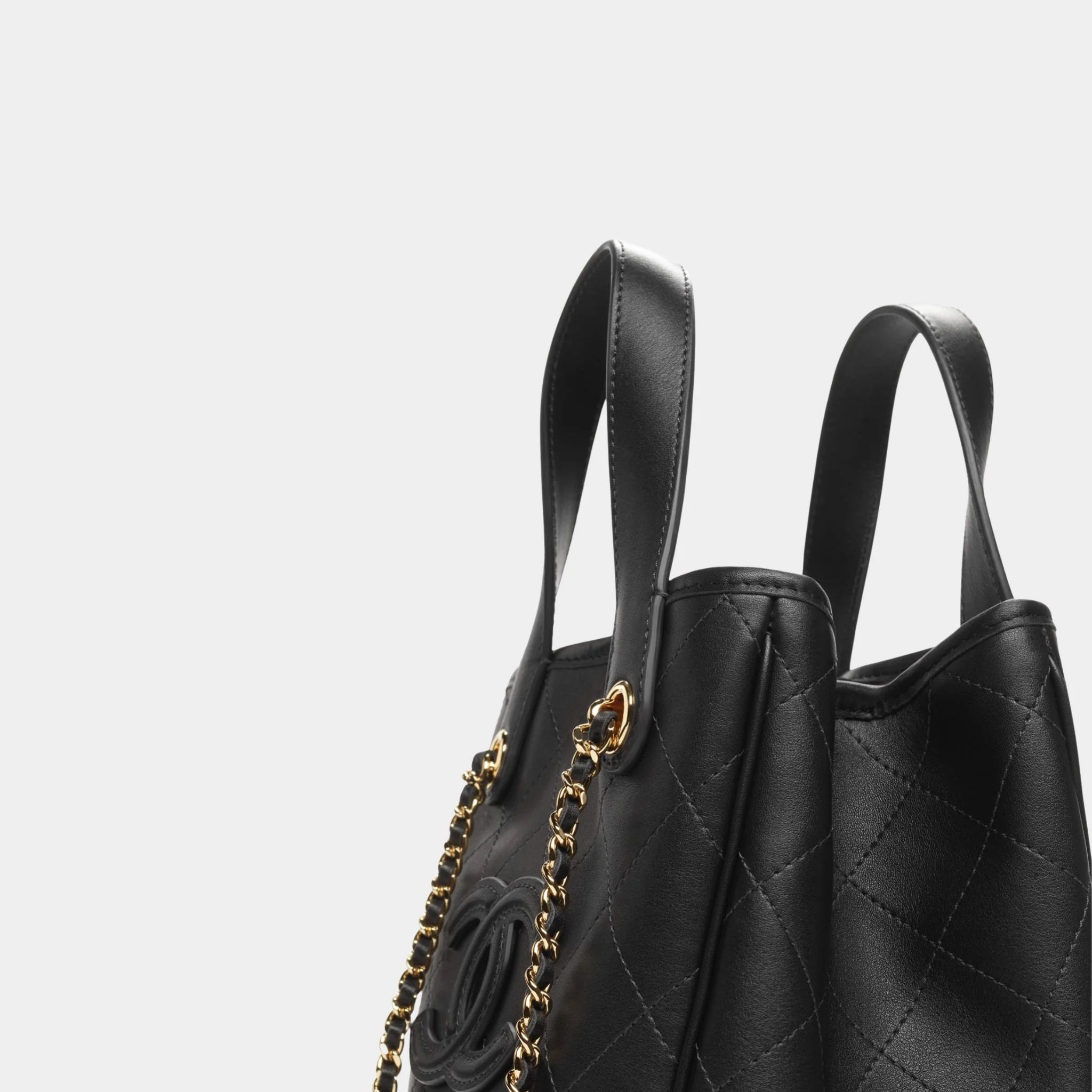 Chanel Mini Tote Calfskin & Gold-Tone Metal