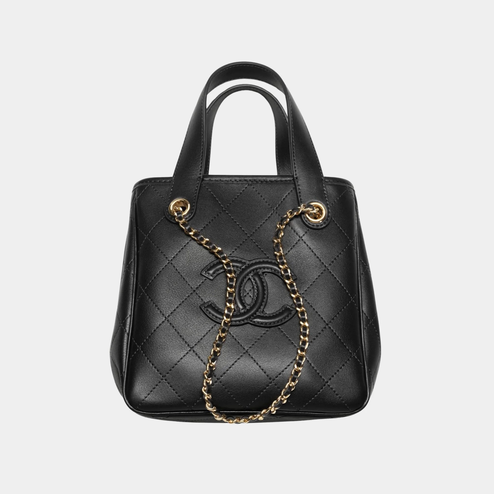 Chanel Mini Tote Calfskin & Gold-Tone Metal
