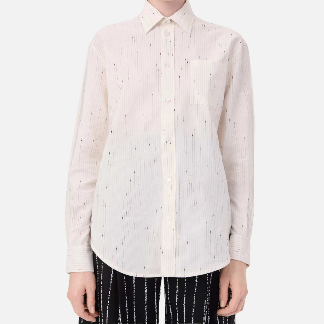 Chanel Shirt Cotton in Ivory