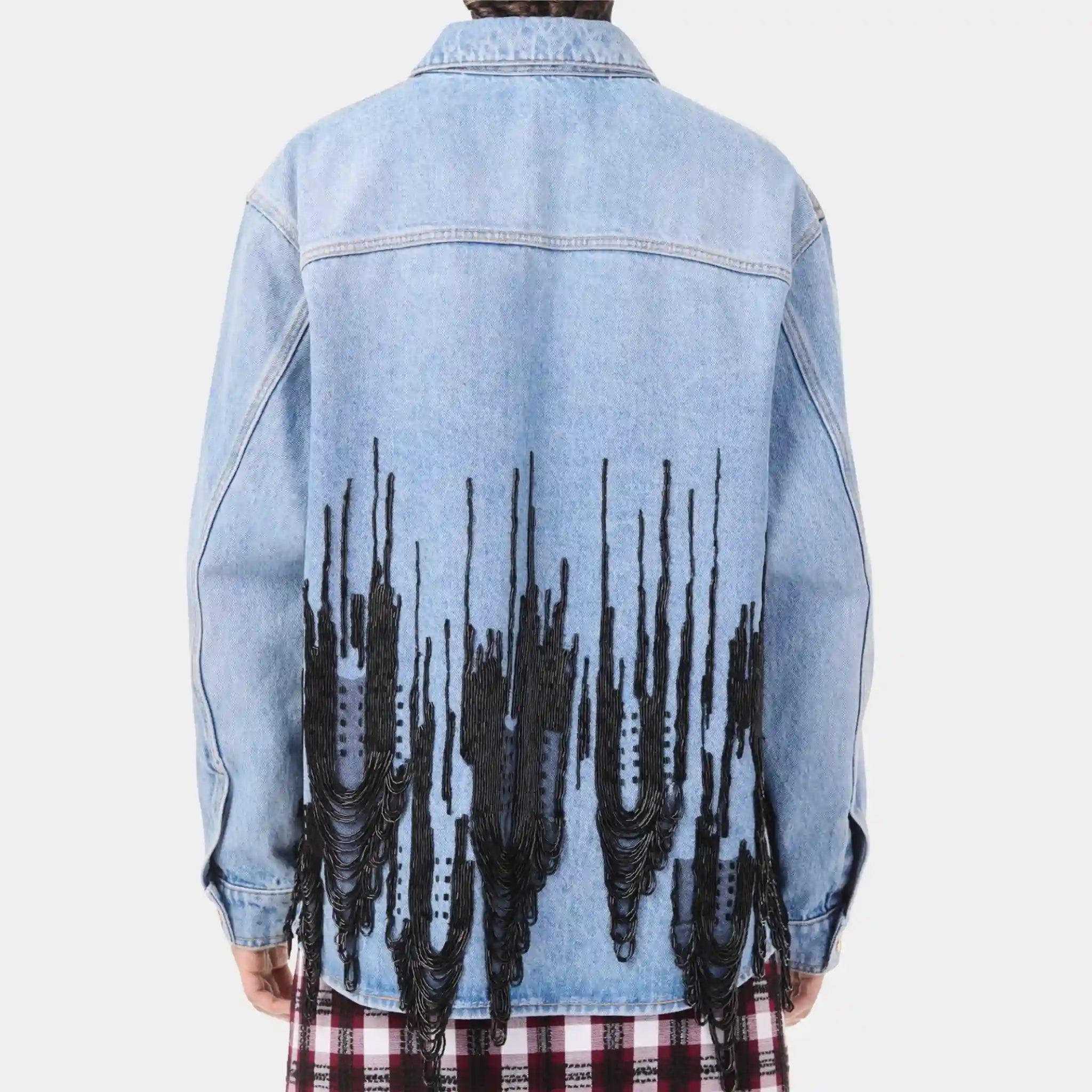 Chanel Shirt in Blue & Black Denim, Back