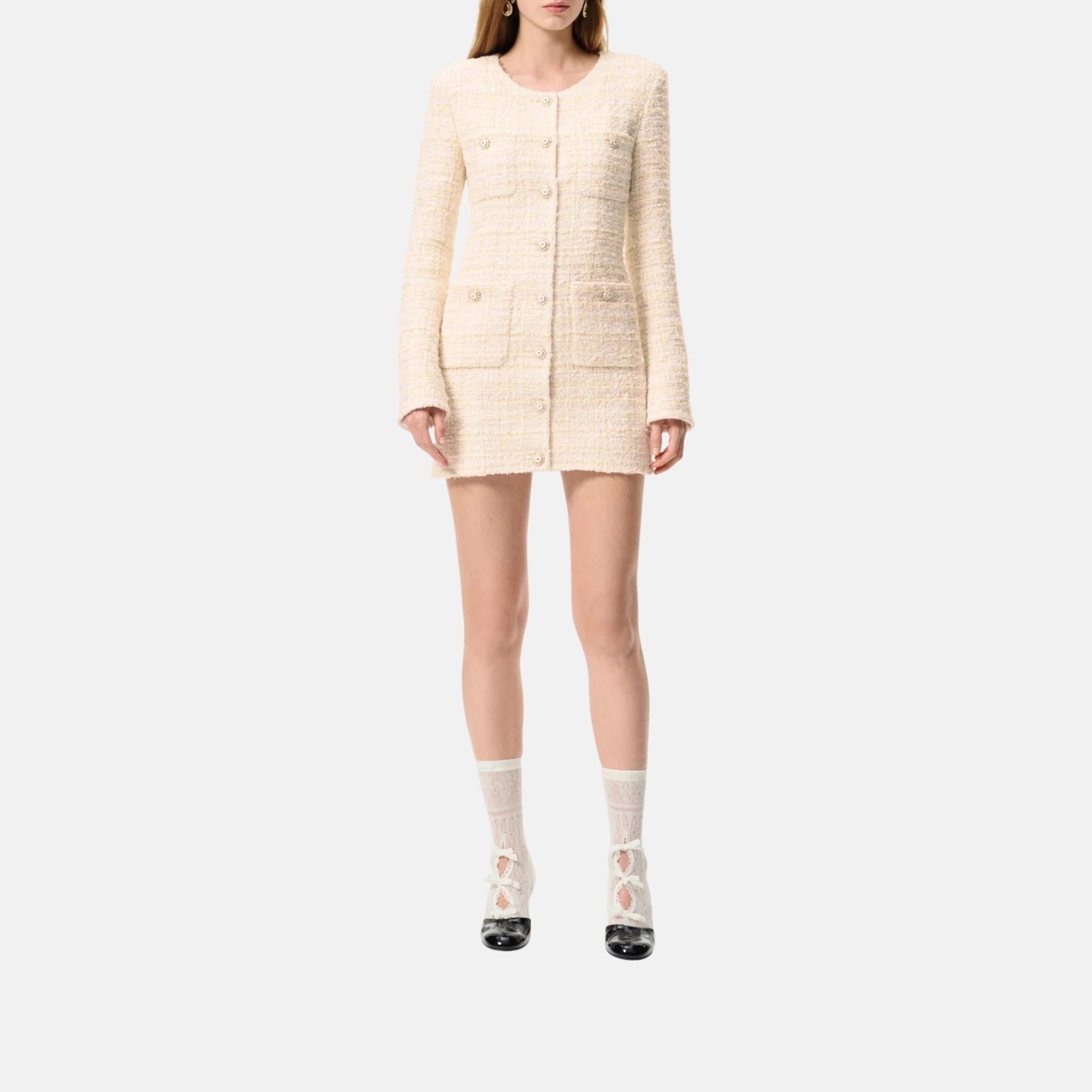 Chanel Short Dress Cotton Tweed