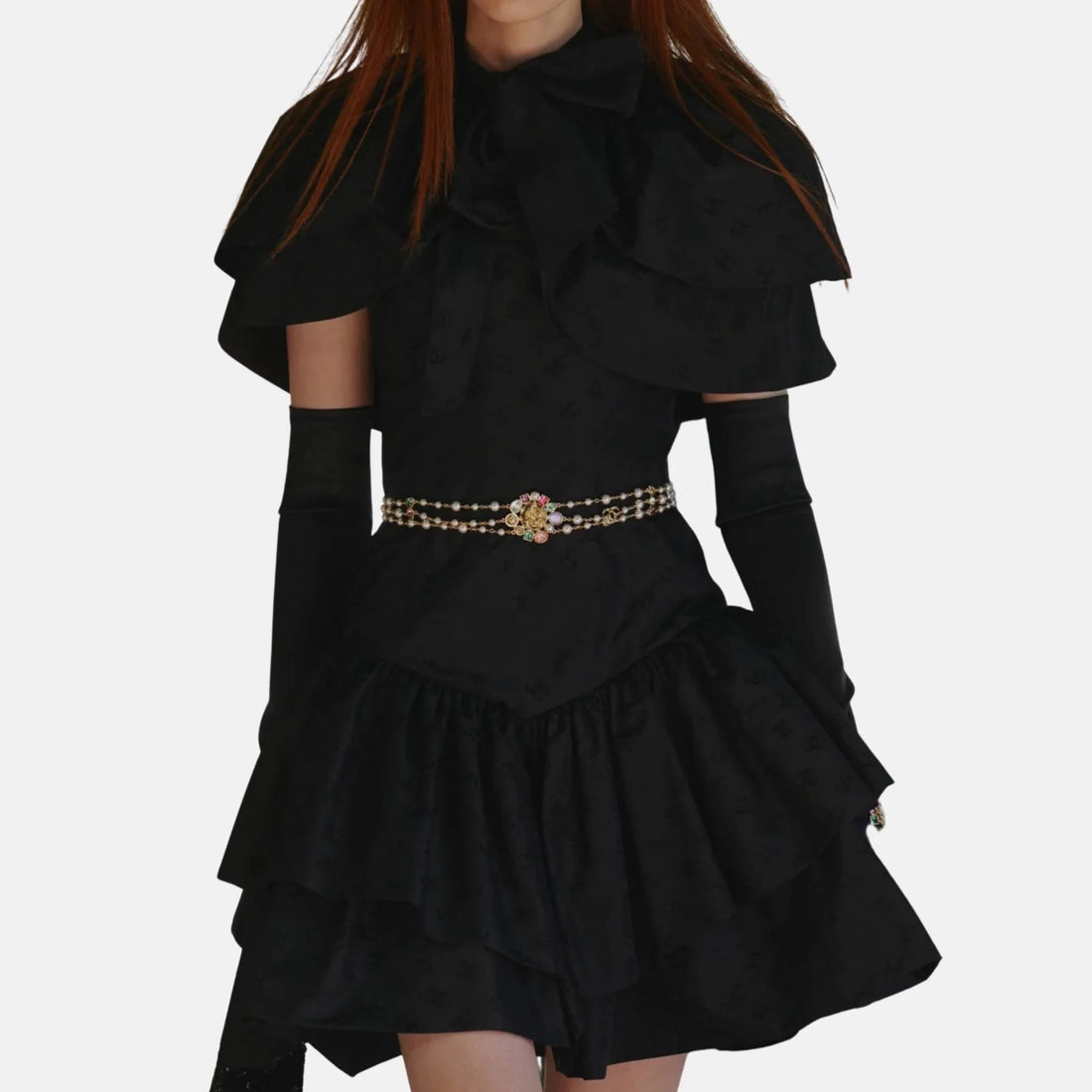 Chanel Short Dress in Silk Taffeta