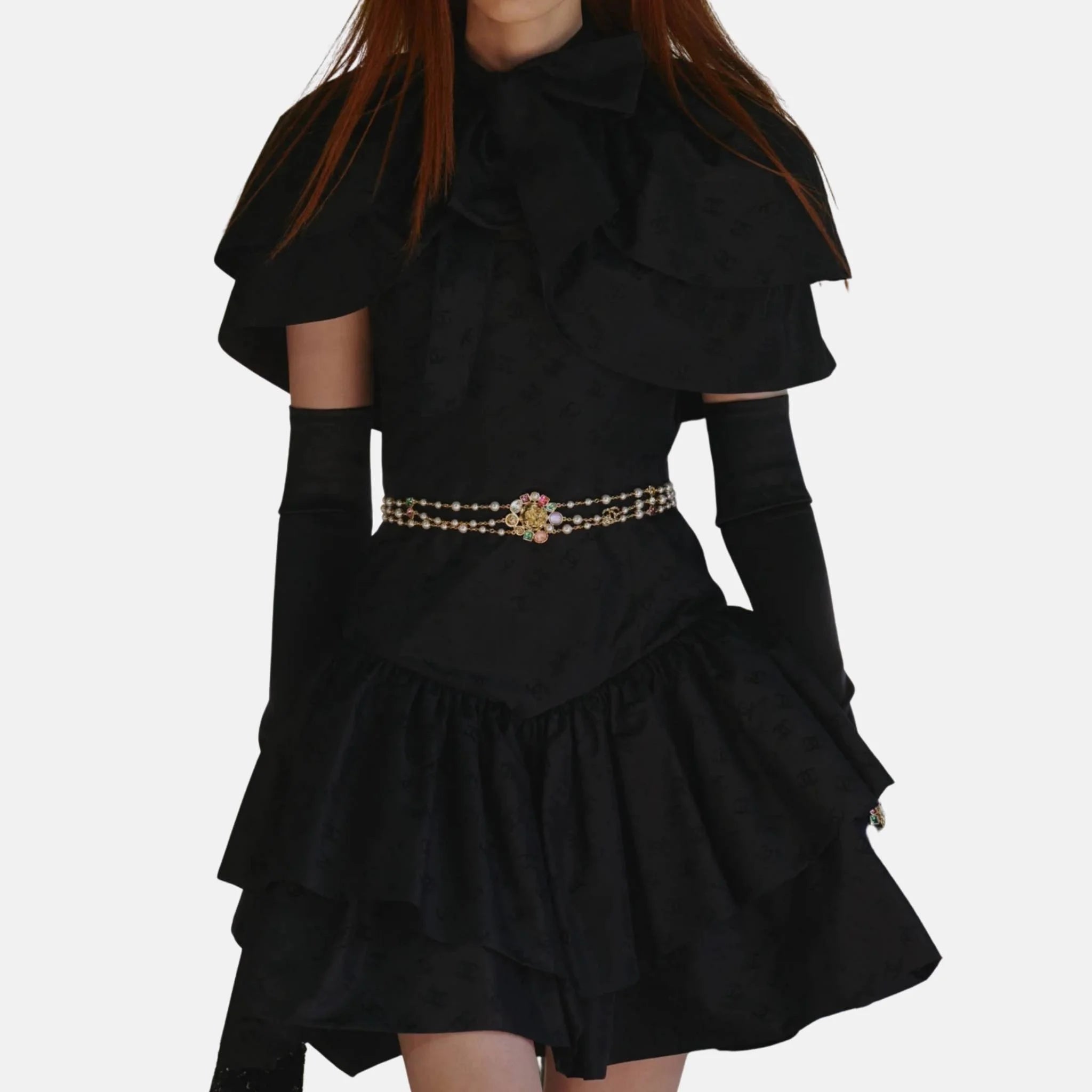 Chanel Short Dress in Silk Taffeta