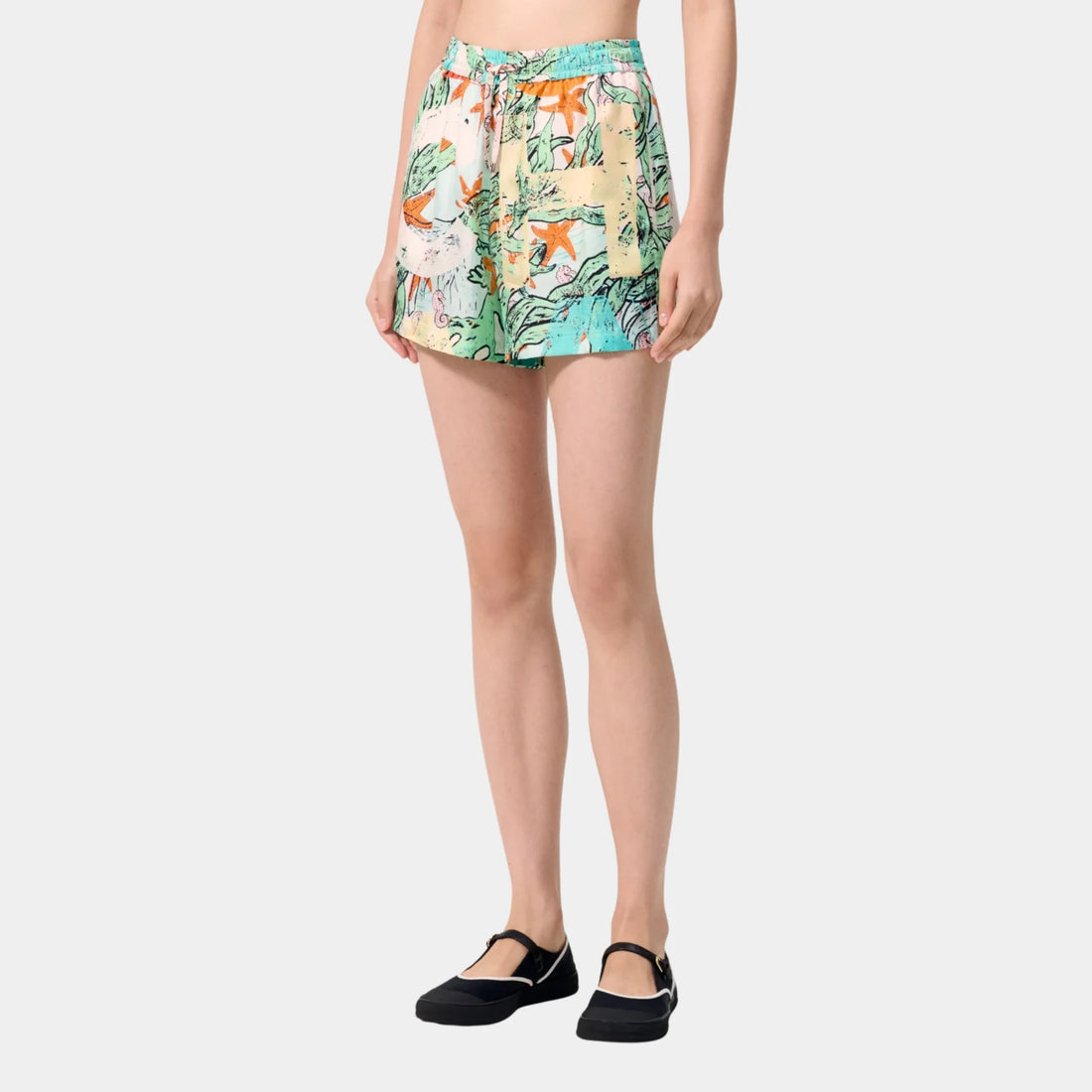 Chanel Shorts in Multicolour Silk, Front