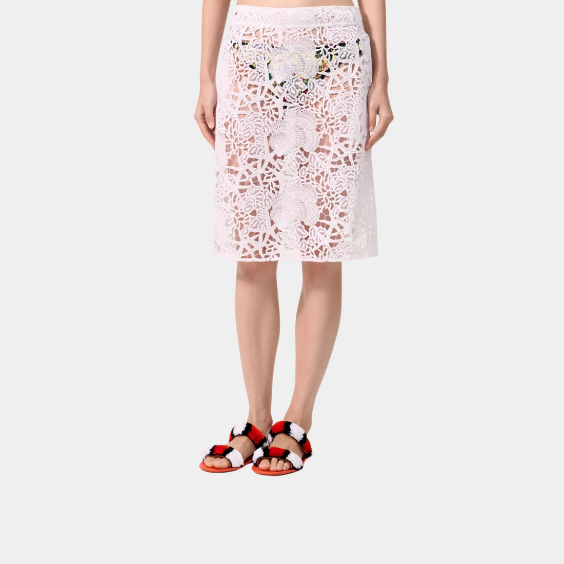 Chanel Skirt Cotton White