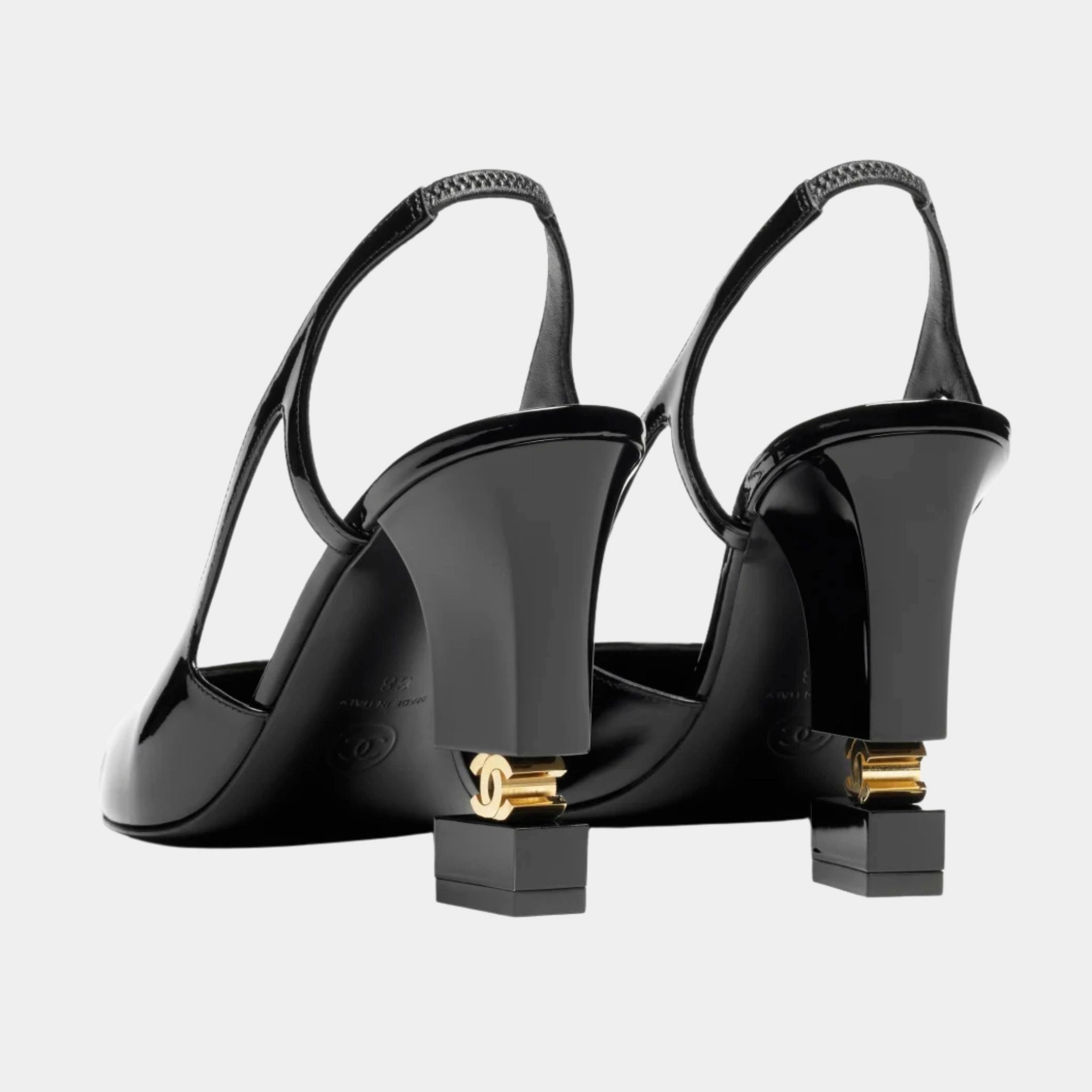 Chanel Slingbacks heeled Patent Calfskin