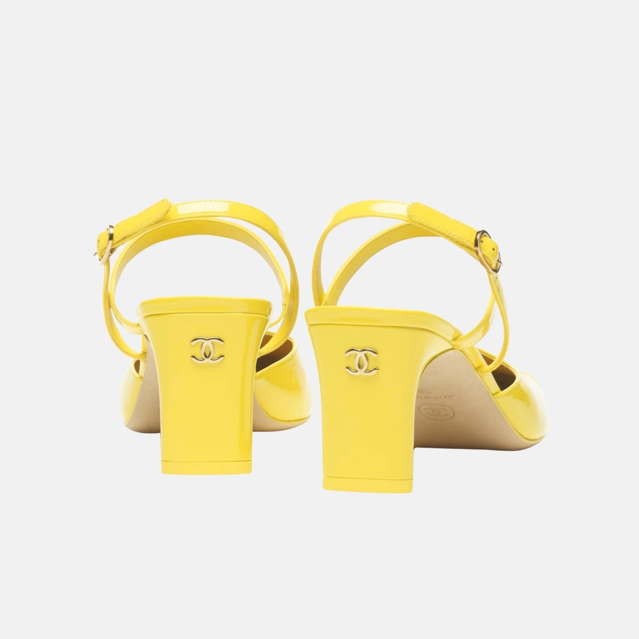 Slingbacks in Patent Calfskin