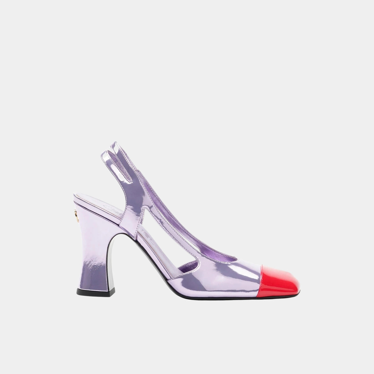 Slingbacks Laminated Leather & Patent Calfskin