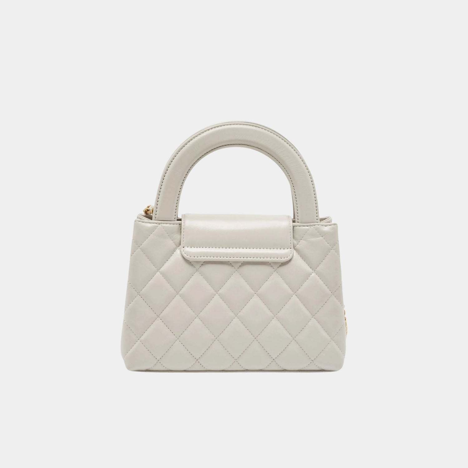 Chanel Small Cabas White Calfskin, Back