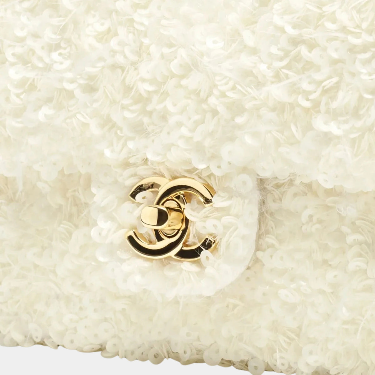 Chanel Small Flap Bag Sequins & Gold-Tone Metal