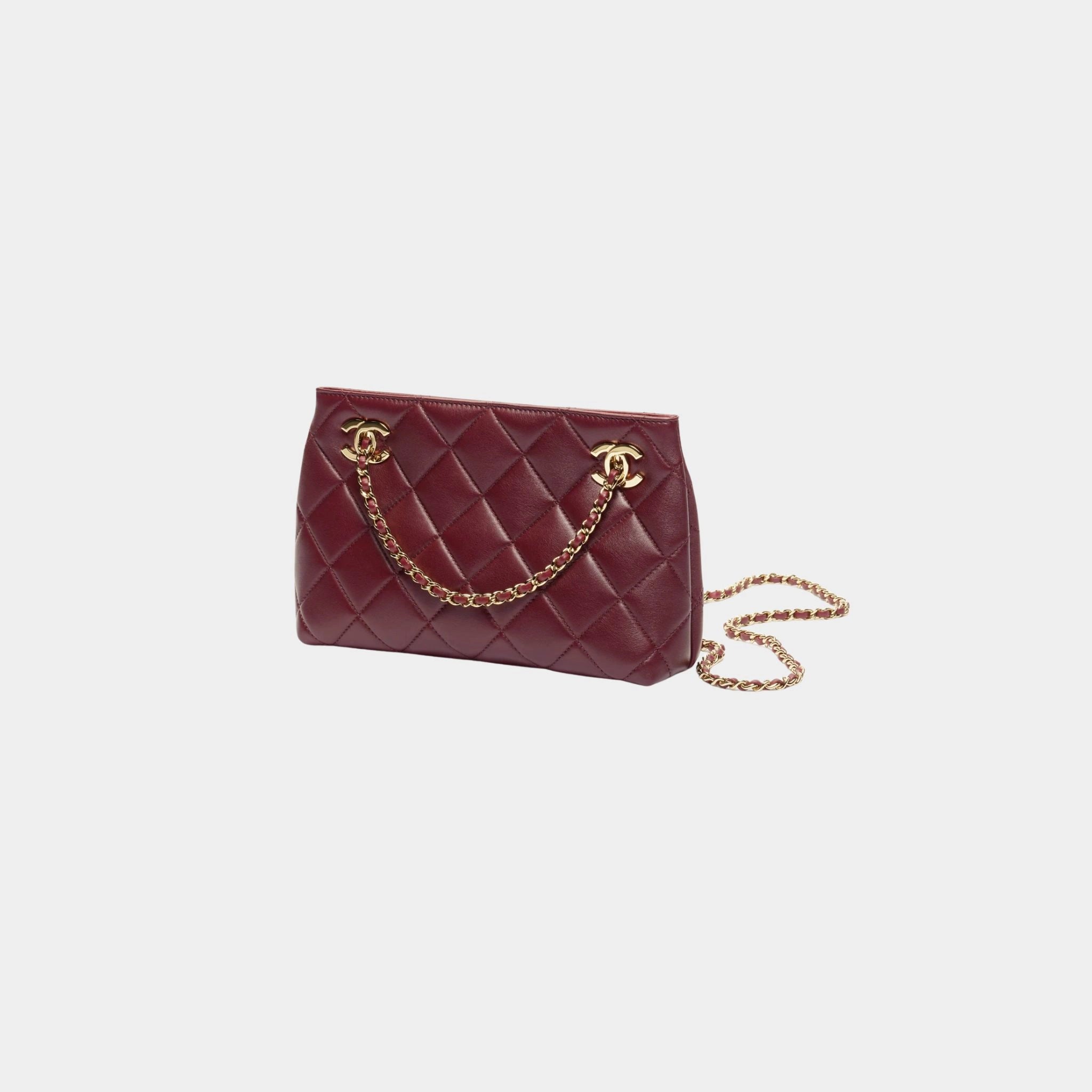 Chanel Small Tote Bag Lamb & Gold-plated Metal