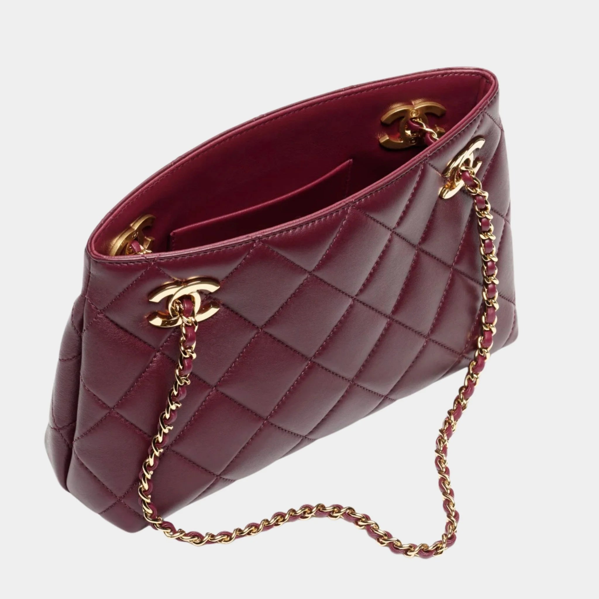 Chanel Small Tote Bag Lamb & Gold-plated Metal