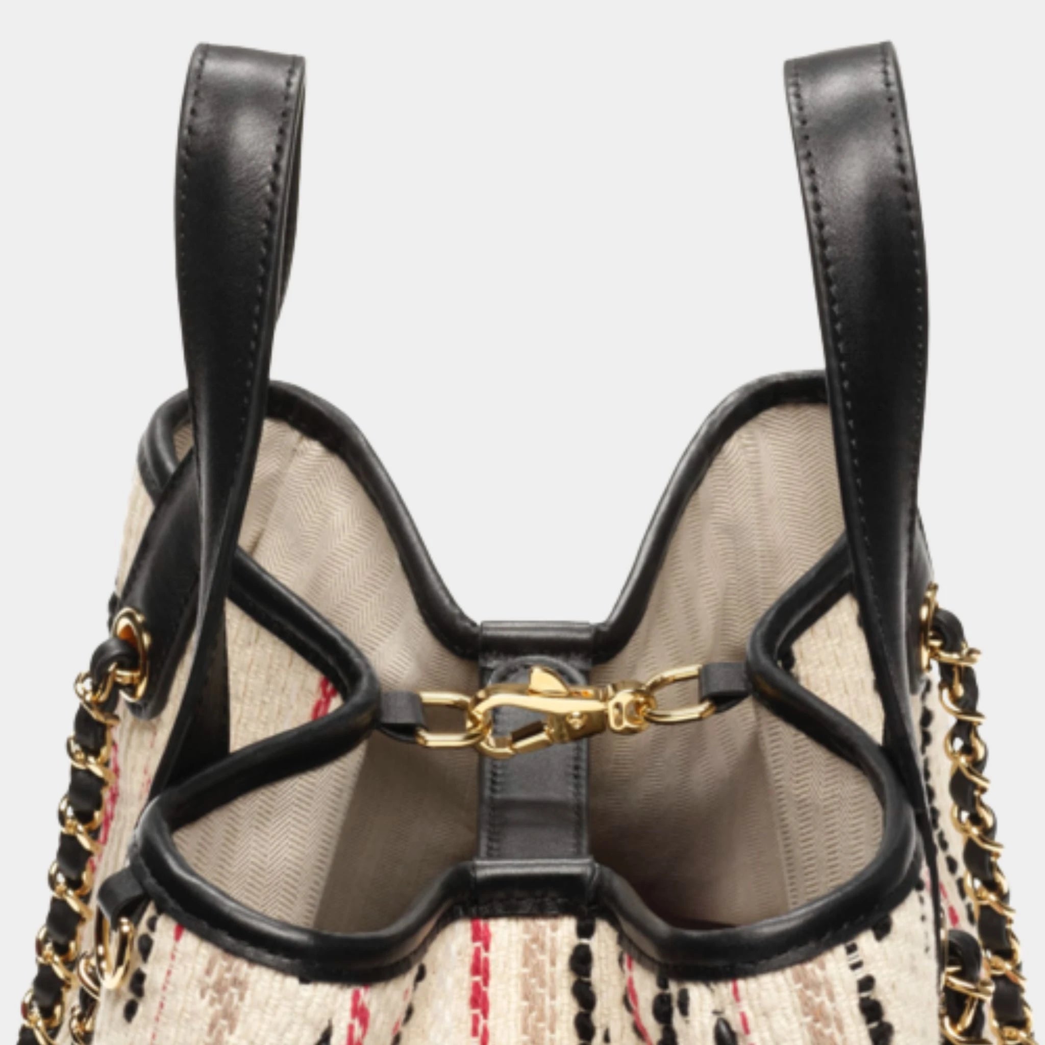 Chanel Small Tote Canvas & Gold-Tone Metal