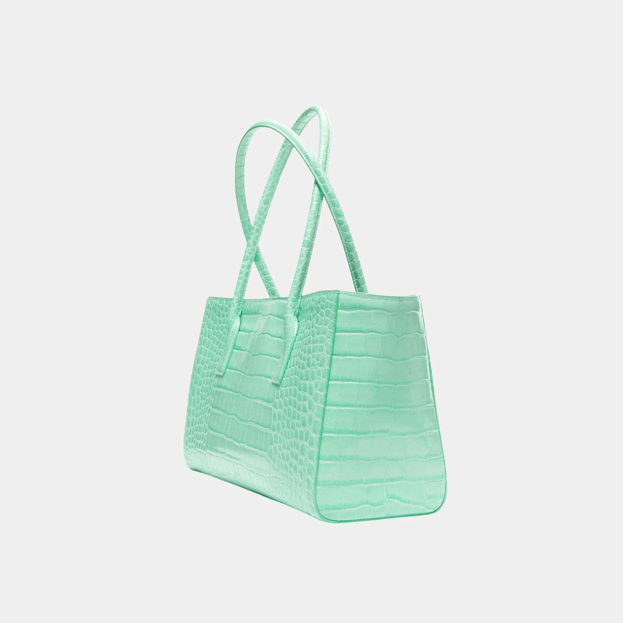 Chanel Small Tote in Crocodile Embossed Calfskin & Gold-Tone Metal, Green, Back