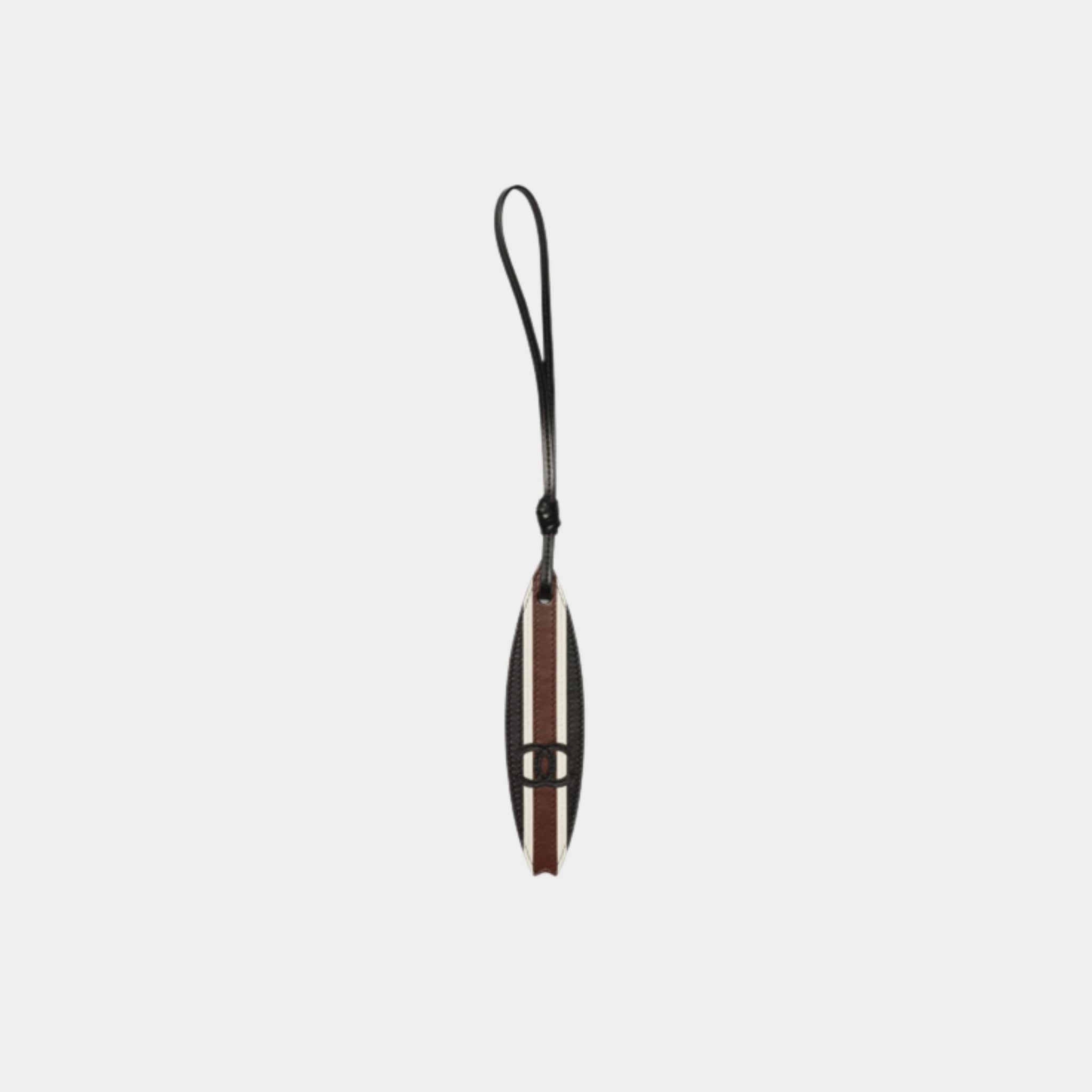 Chanel Surfboard Mini Bag Charm Lambskin Black