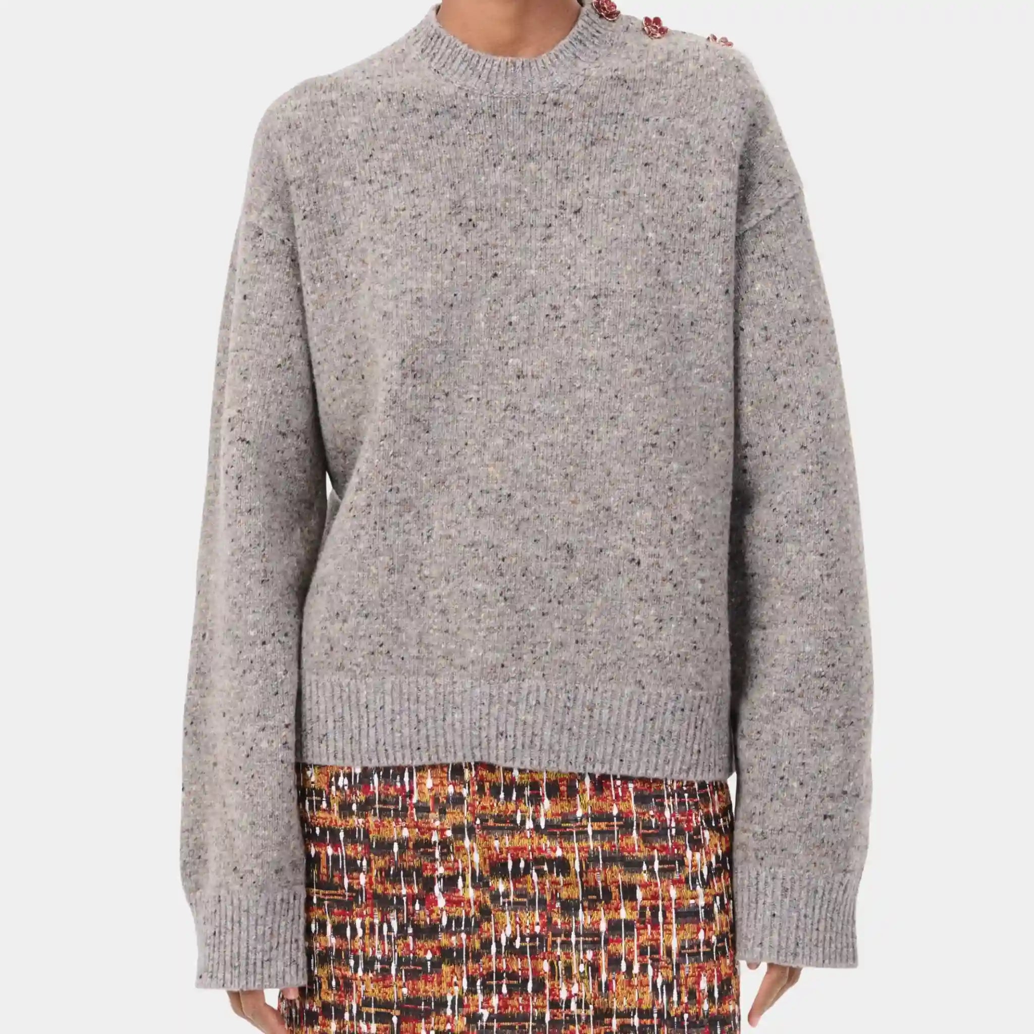 Sweater Wool & Cashmere in Grey